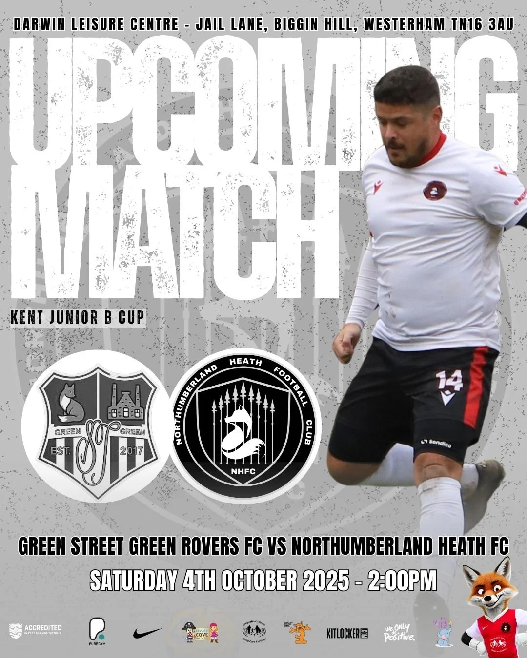 🔴⚪️Upcoming Fixture⚪️🔴

After success in the London Cup we move onto the
Kent Cup.

⚽️ @KentFA Junior B Cup
📆 04/10/25
🆚 @GSGRFC

📍 Away: Darwin Leisure Centre, Jail Lane, Buggins
Hill, Westerham, TN16 3AU
⏰ 14.00 kick off
💷 Entry Fee: Free to 