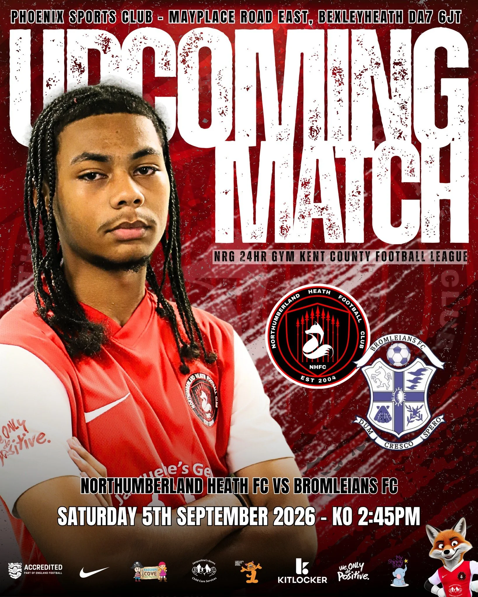 🔴⚪️ UPCOMING FIXTURE ⚪️🔴

QUICK TURNAROUND. WE GO AGAIN TOMORROW! 🏠🔥

No time to slow down at The Heath! Just one day to reset before the boys are back out on the pitch and ready for another league fixture. 👊⚽️

Tomorrow afternoon, we welcome Br