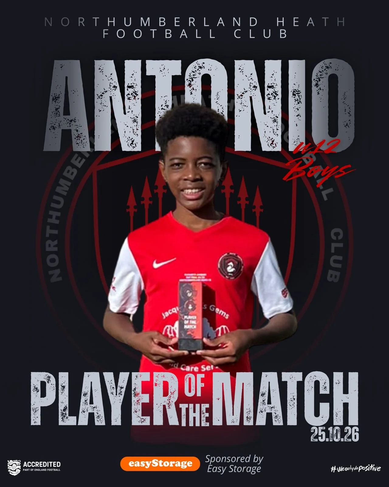 🏆 PLAYERS OF THE MATCH 🏆

The weekend results are in. Well done to everyone involved 👏

Riley | U14
Antonio | U12 Boys

Both putting in top performances for their teams and earning this weekend&rsquo;s recognition. 👊

Sponsored by @easystorage_uk