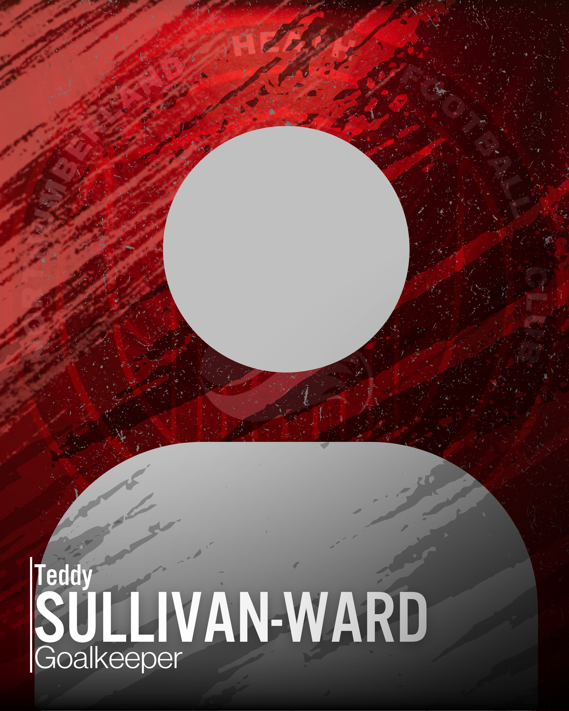 A graphic design poster with a red and black background, featuring distressed textures and text.
