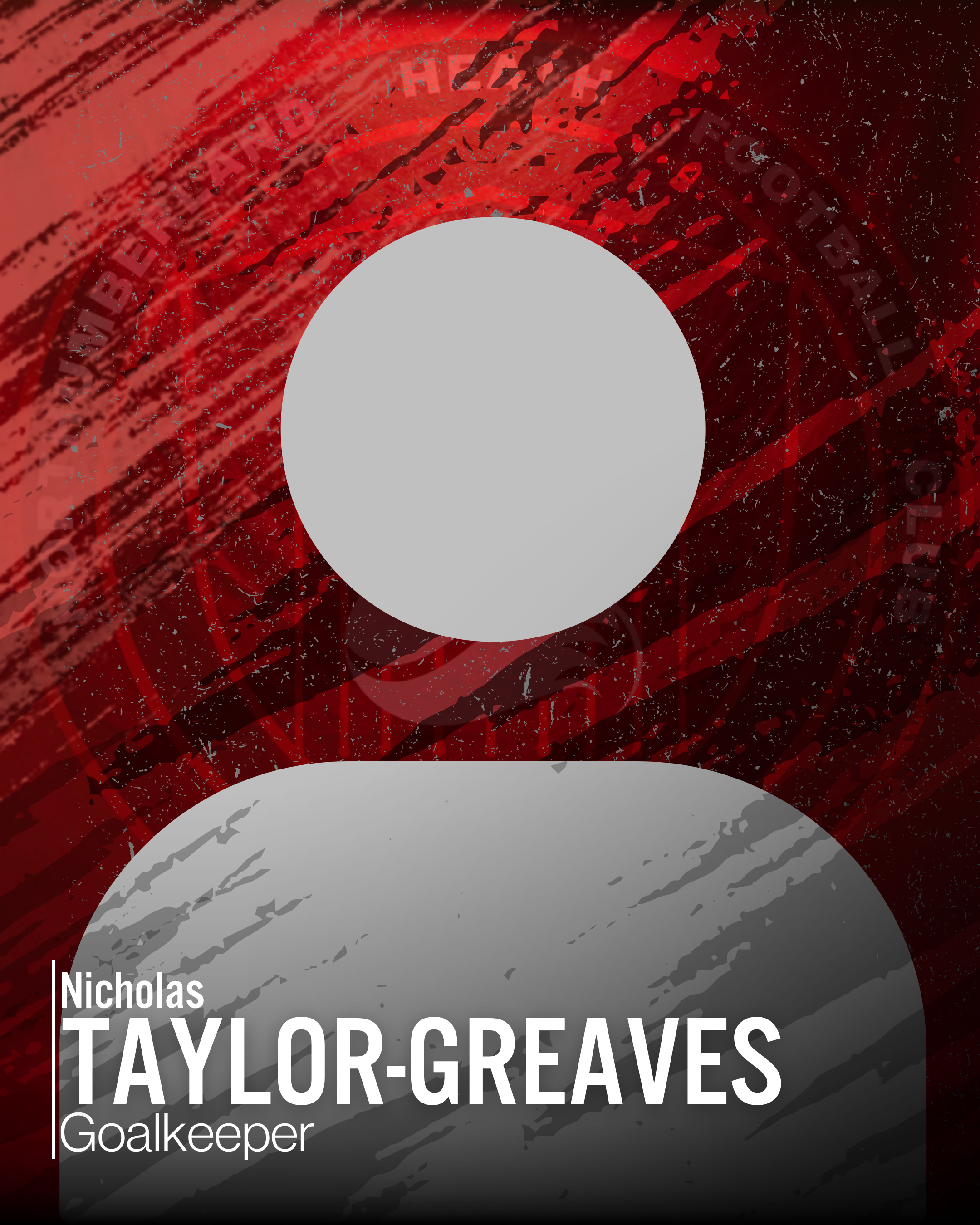Abstract graphic featuring red and black elements with a large gray circle overlay.