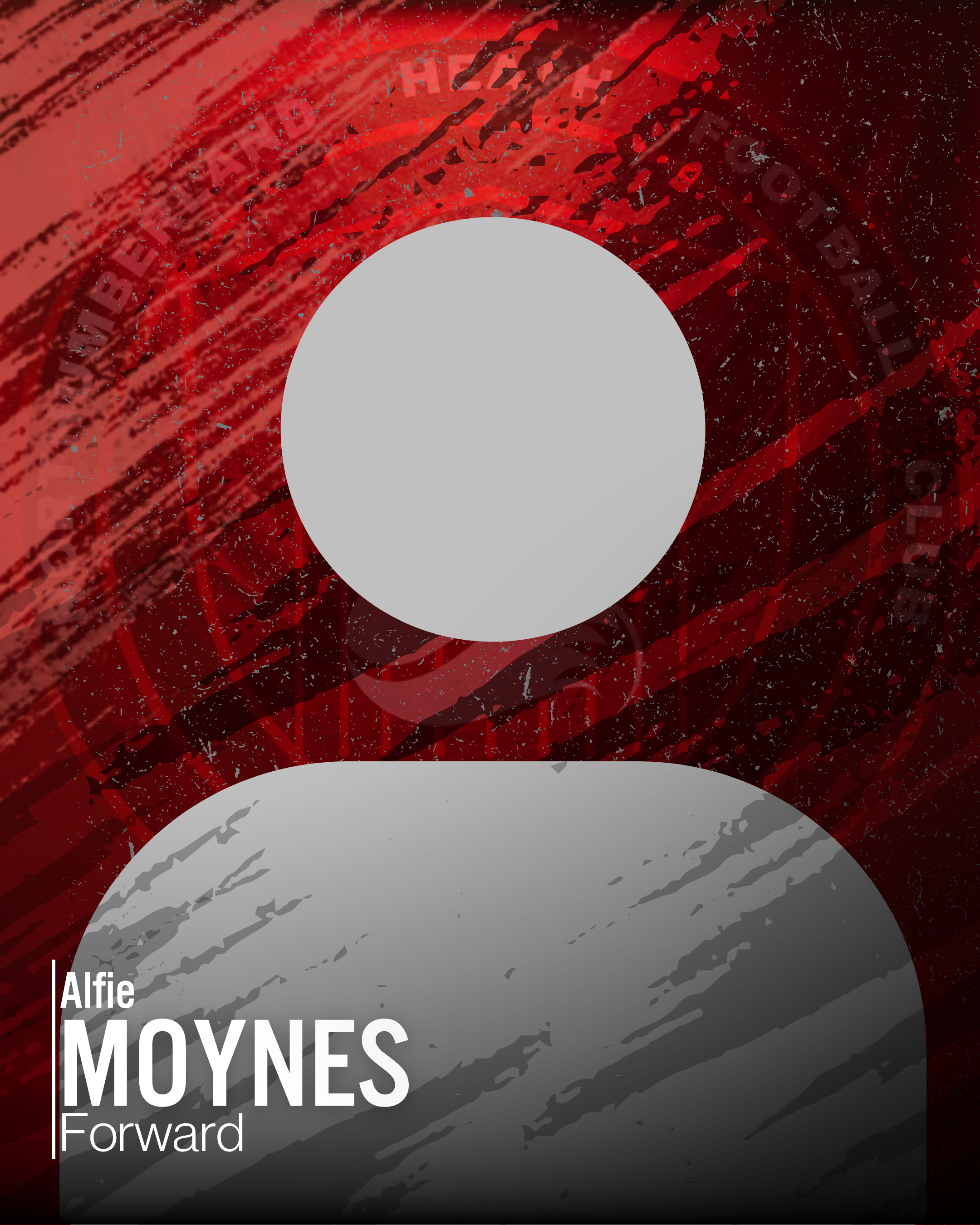 A social media icon graphic featuring an abstract red and black background with the text in large white letters.