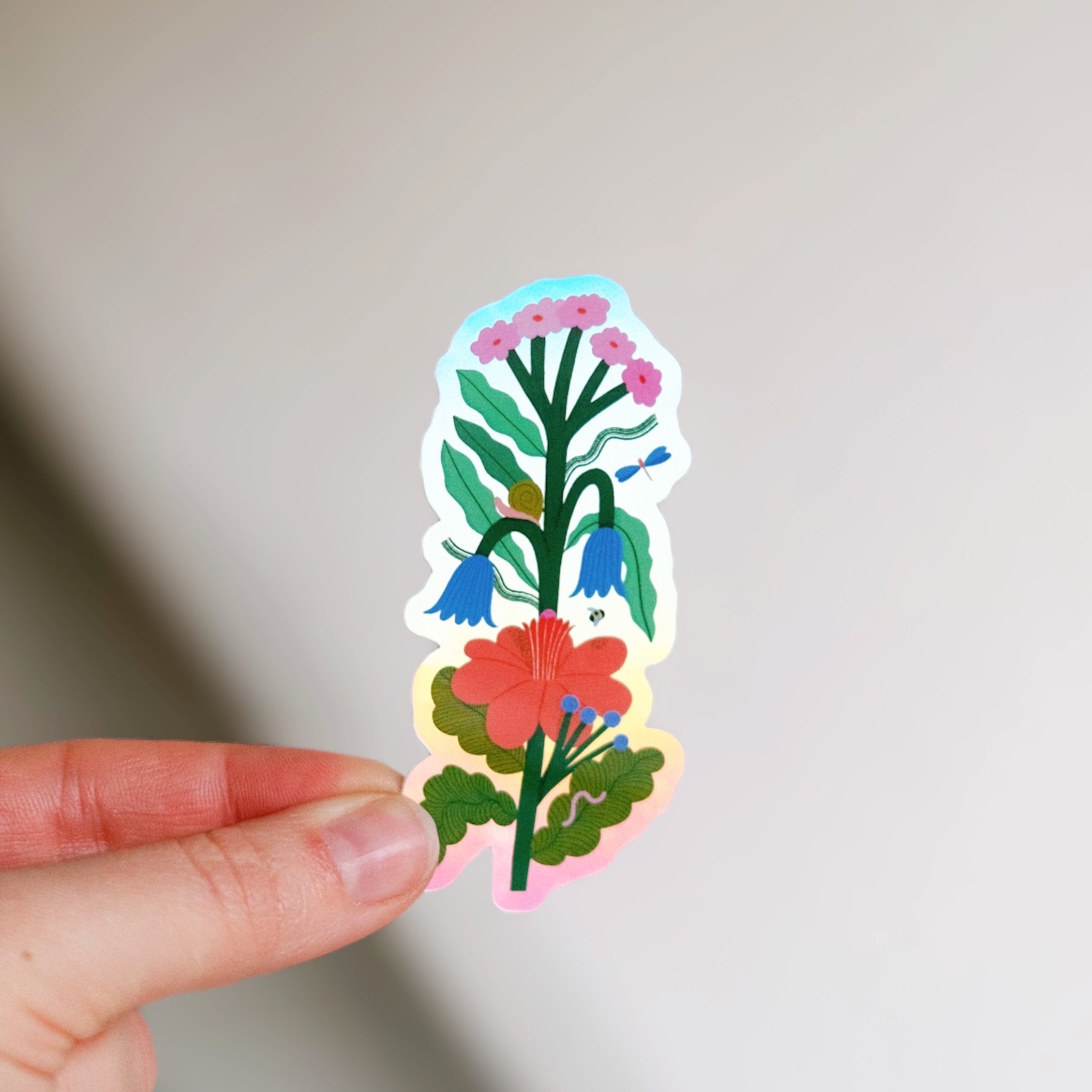 Flower Tower, Vinyl Sticker