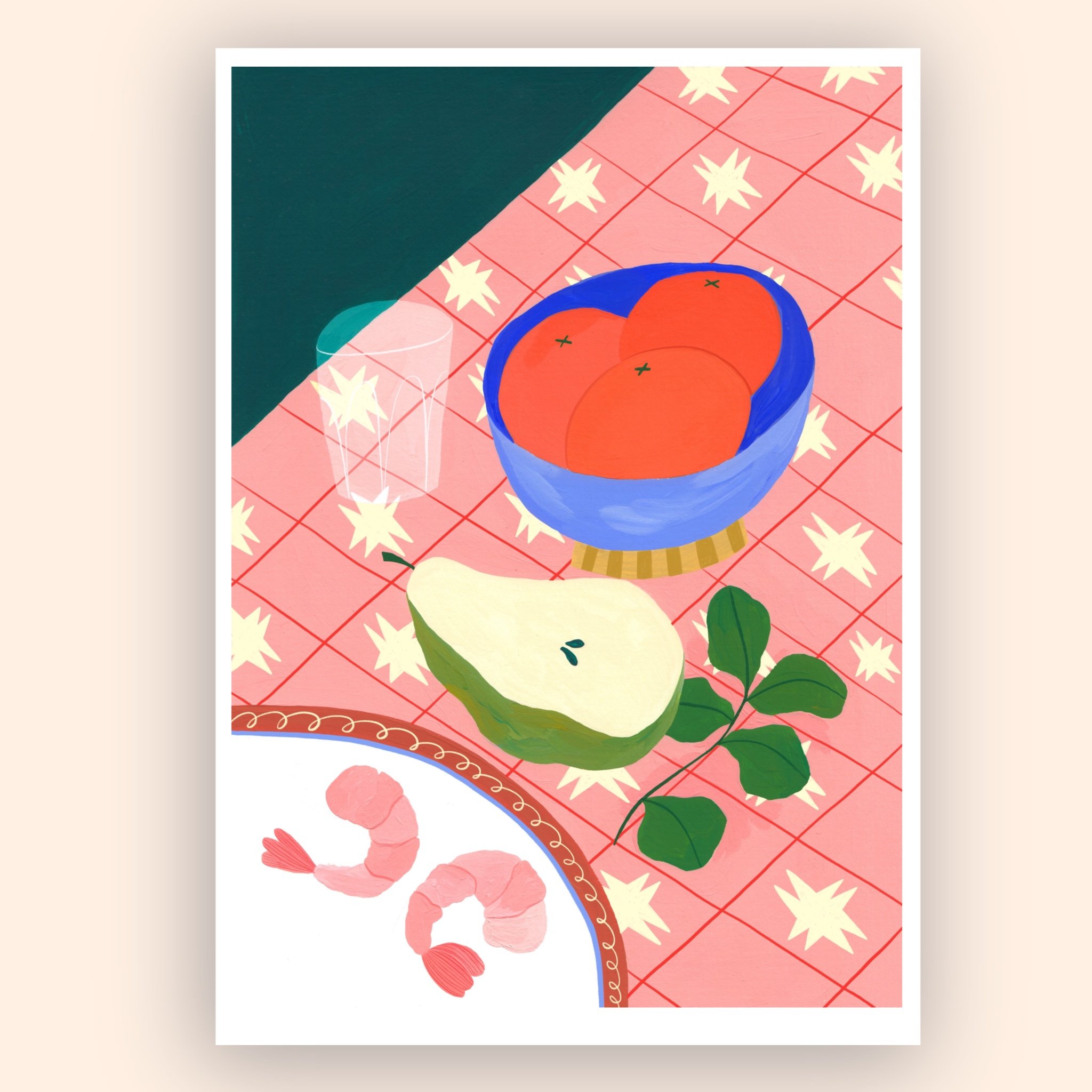 Clementines and Pear