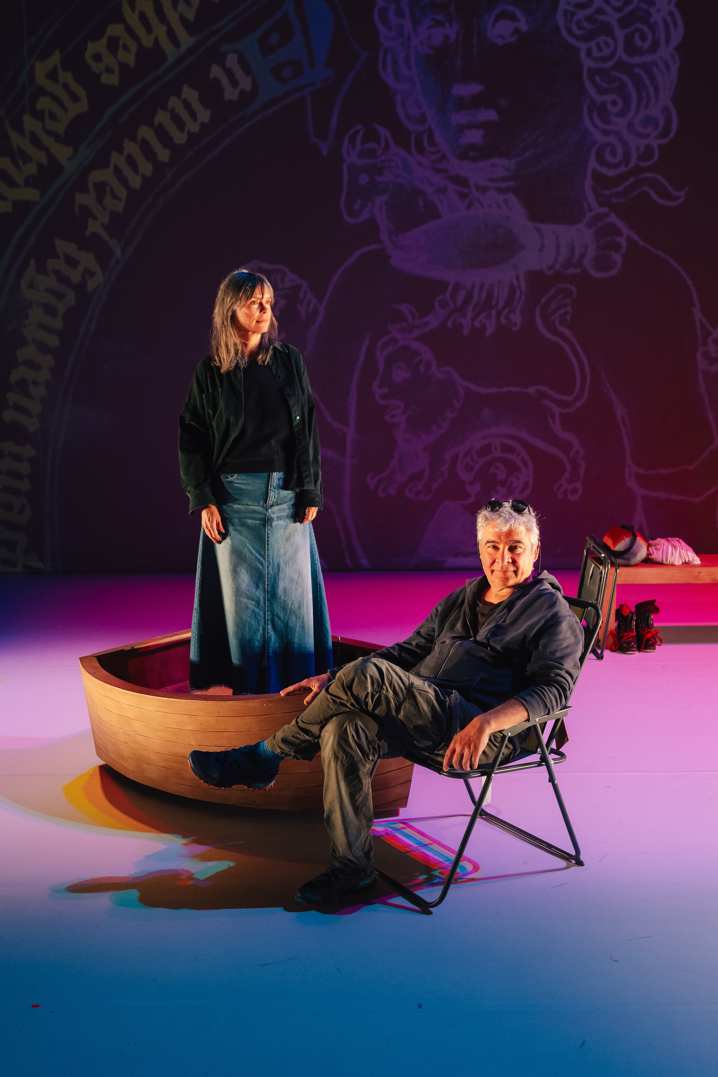 Claire de Ribaupierre et Massimo Furlan, artistes lausannois au Théâtre de Vidy. Pour Le Temps