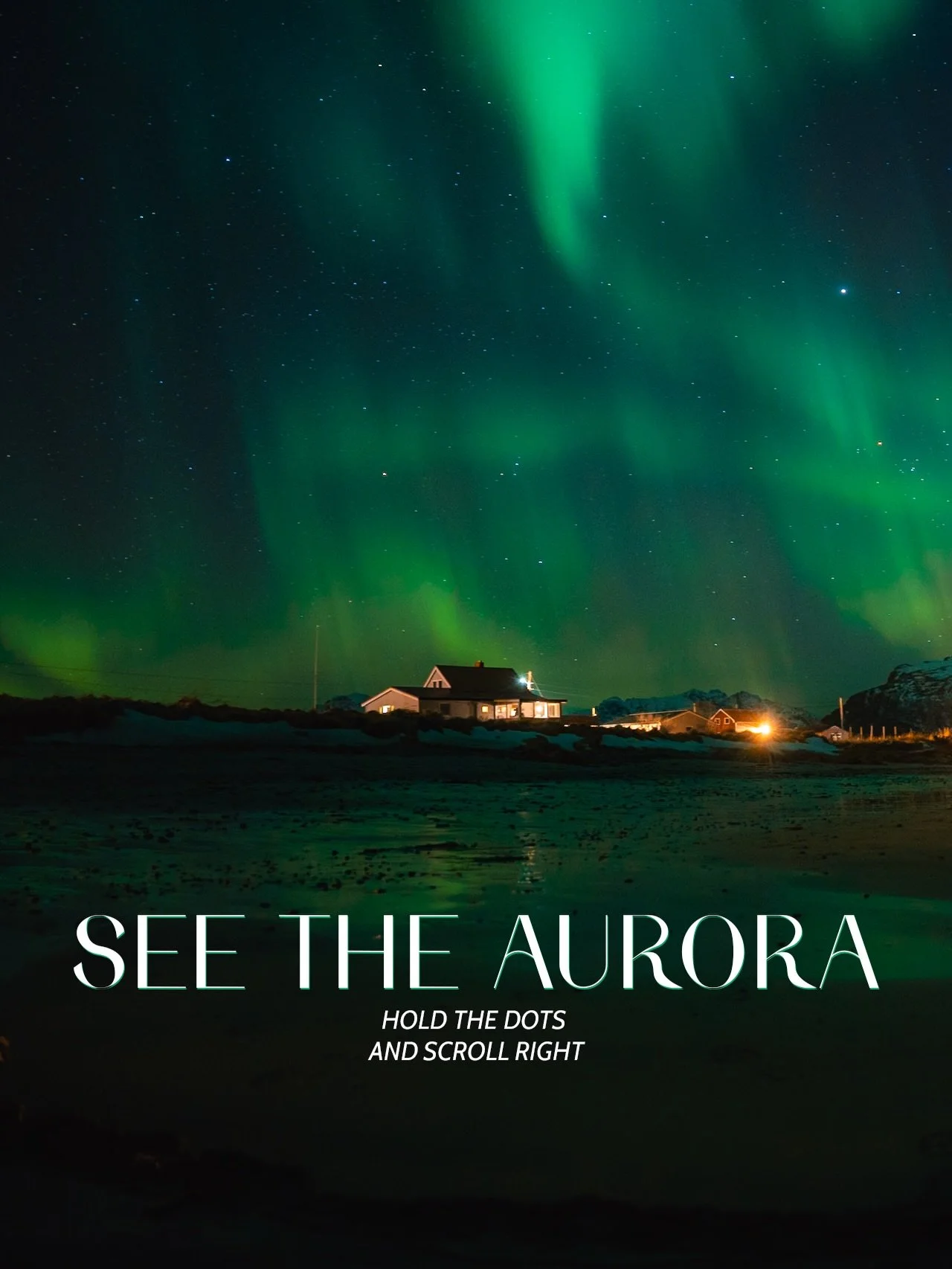 Awe-rora.
An evening myself and @ellisreed won&rsquo;t forget in a hurry way up north in the Arctic Circle. Lofoten Islands, Norway. 
The sky bursting with colour and wrapping around us completely.
I&rsquo;ve always found the most rewarding way to ph