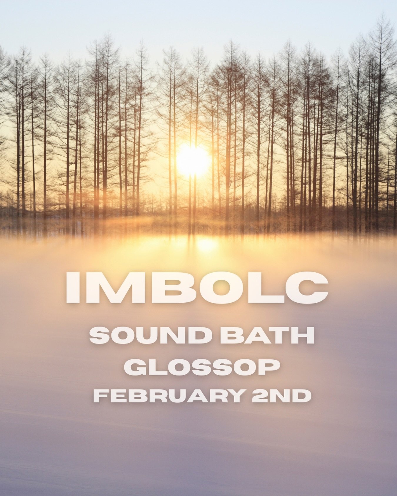 Monday 2nd February
Bradbury Community House
Glossop
6.30pm
Exchange &pound;15

Imbolc is the midpoint between the Winter Solstice and Spring Equinox. As the light slowly returns and life begins to stir again, Imbolc is a time for cleansing and setti