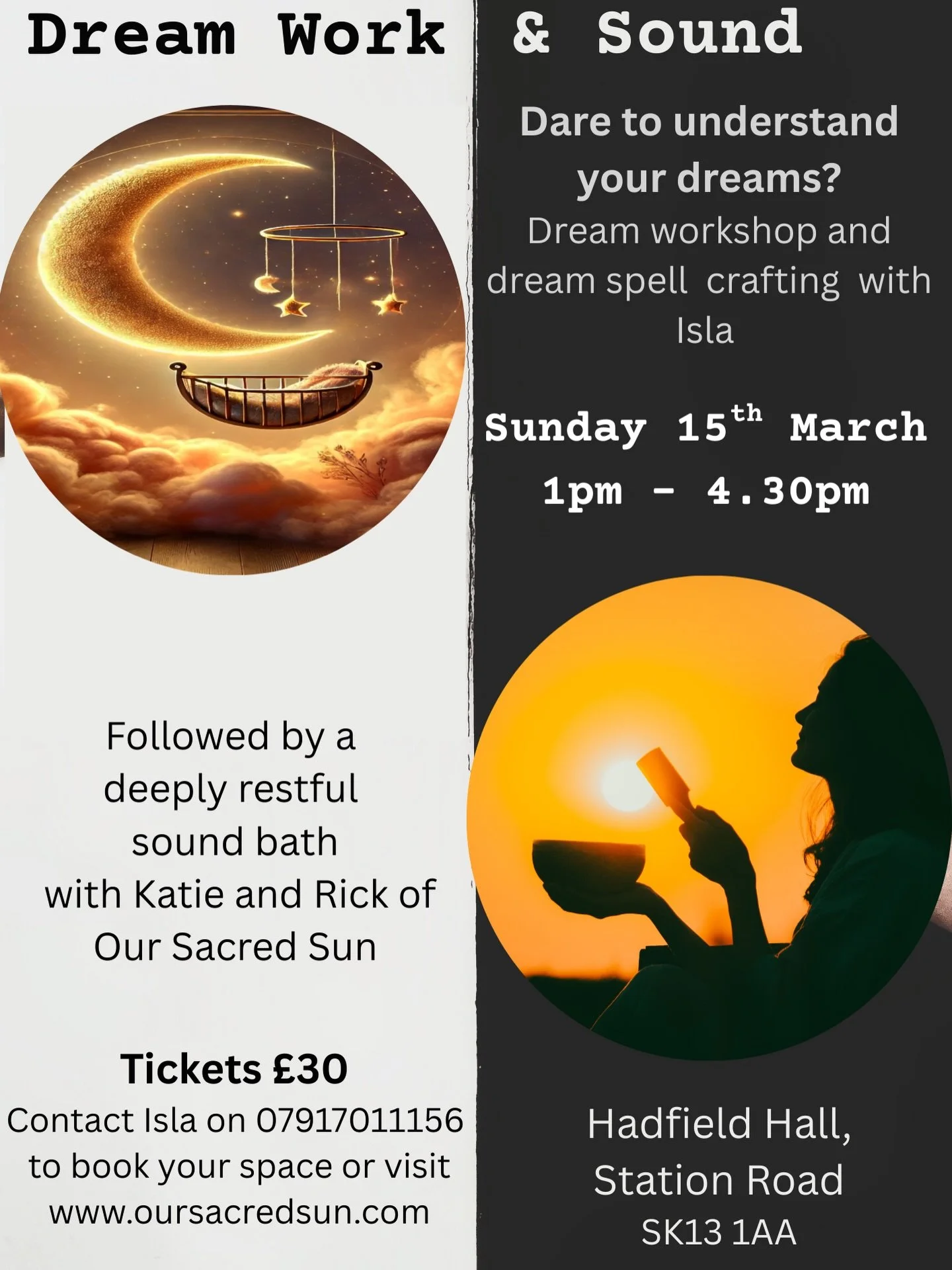 Unlock Your Subconscious &amp; Soak in the Vibes! ✨

Ready to swap Sunday Scaries for Sunday Sanctuary? 🥰

Join us for a magical evening dedicated to the mystery of your mind and the ultimate reset for your soul. 🌱

Here&rsquo;s the dream lineup:

