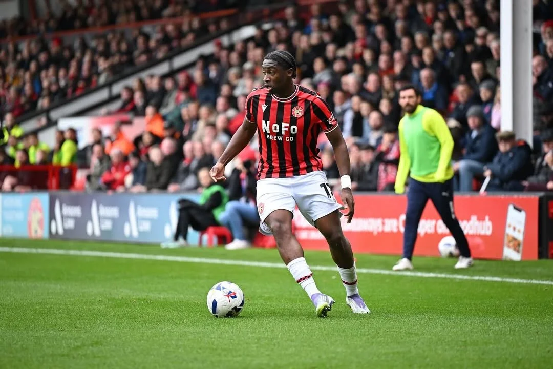 Courtney Clarke in action for League Two club Walsall