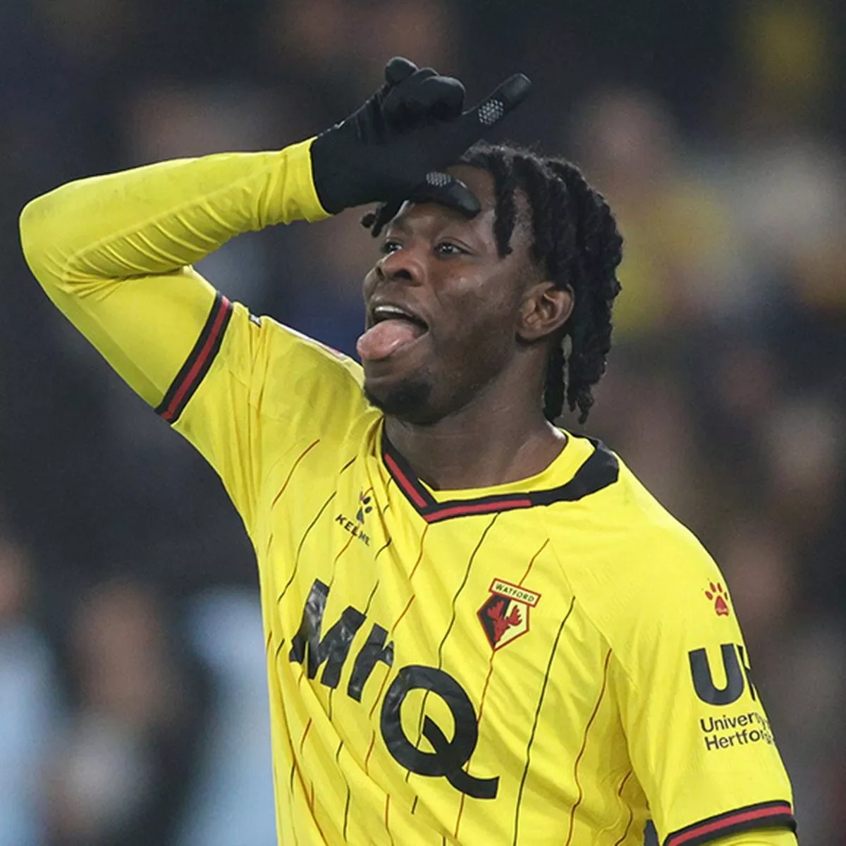 Kwadwo Baah playing for Watford FC