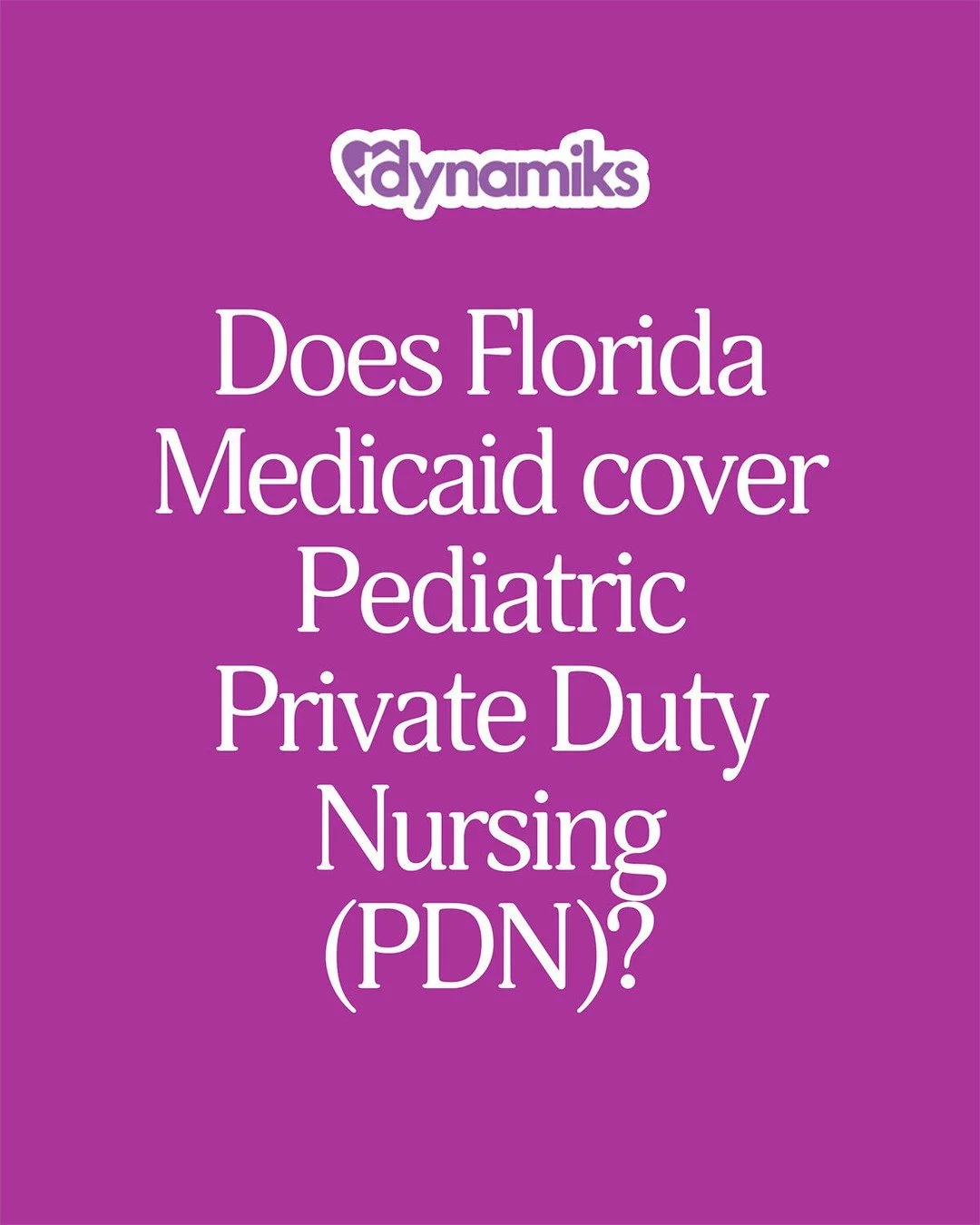 Does Florida Medicaid cover in-home nursing for kids? Short answer: often, yes.

When a child meets medical necessity, Florida Medicaid may cover Pediatric Private Duty Nursing (RN/LPN) at home. Our coordinators verify eligibility, handle prior auths