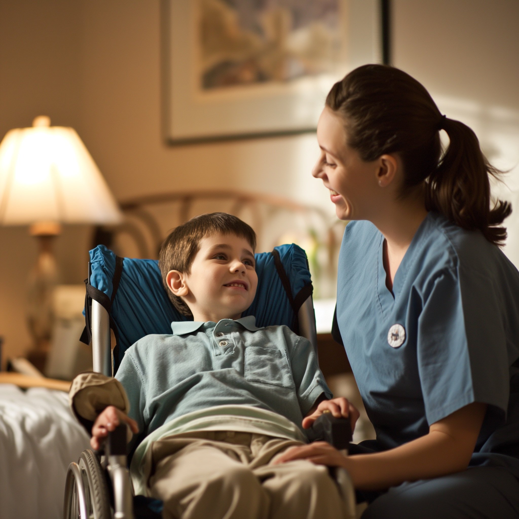 HHA taking care of special needs child