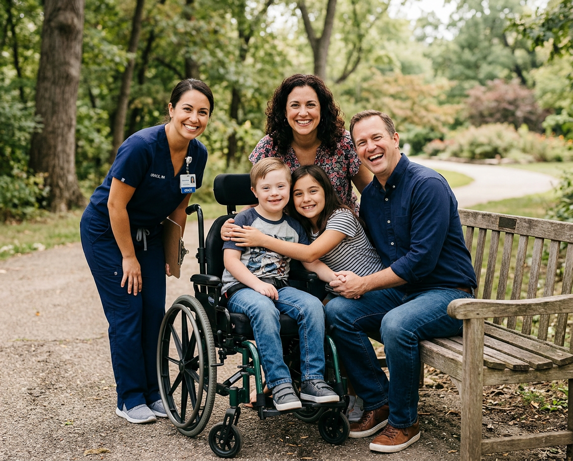 pediatric home care in Florida for a child receiving compassionate in-home support