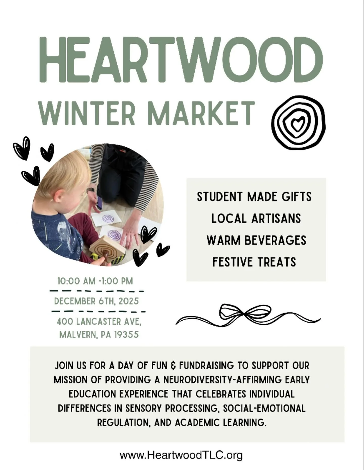 Can&rsquo;t believe it&rsquo;s almost time for Winter Market! A great opportunity to support our school while shopping for holiday gifts ❤️