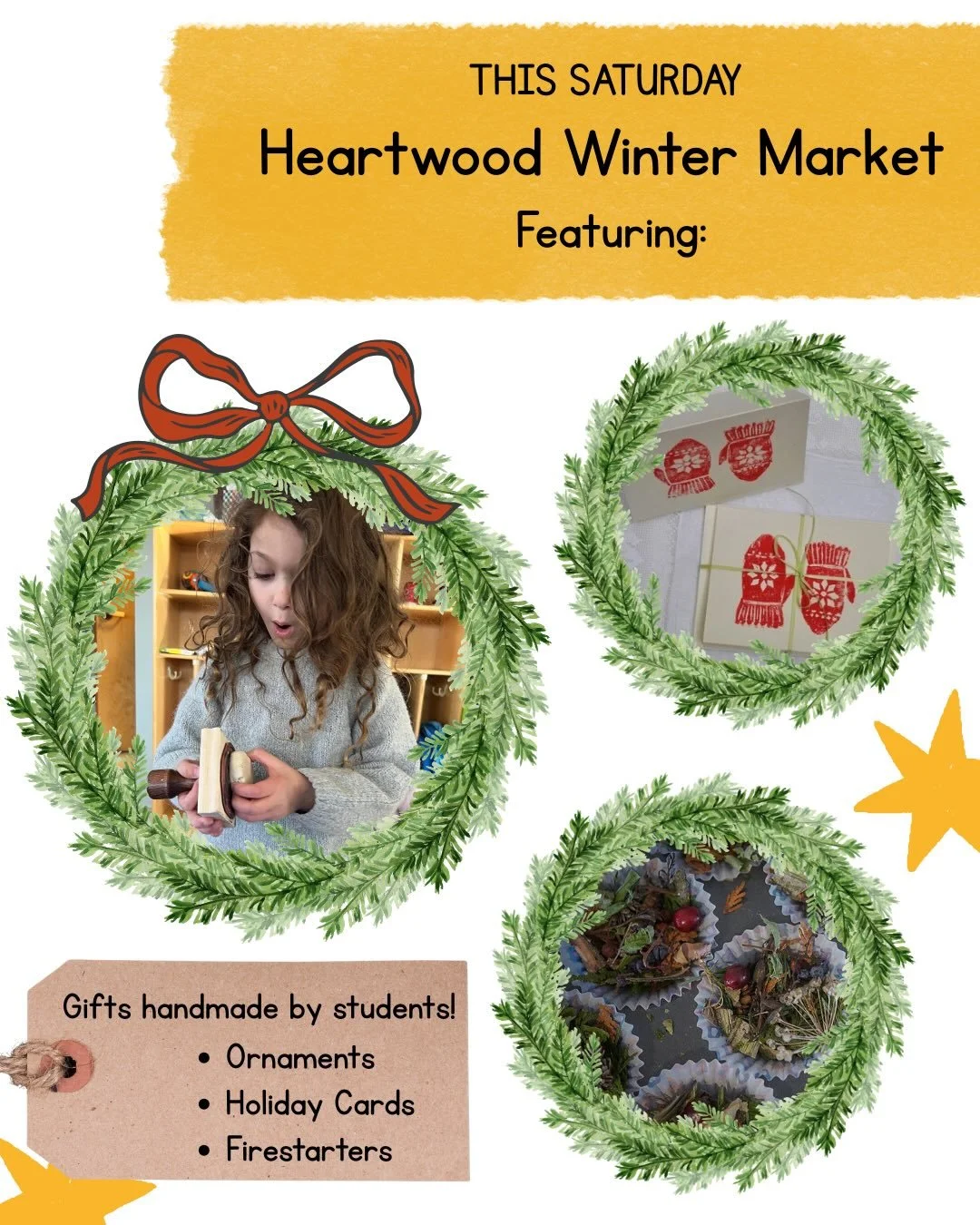 Looking for a fun, sensory friendly activity this weekend?! 🌲⛄️

Join us at our Winter Market! ❄️ We&rsquo;ll have cookie decorating, crafts, and gross motor play options for kids (including an igloo climber &amp; felt snow balls!!!) as well as stud