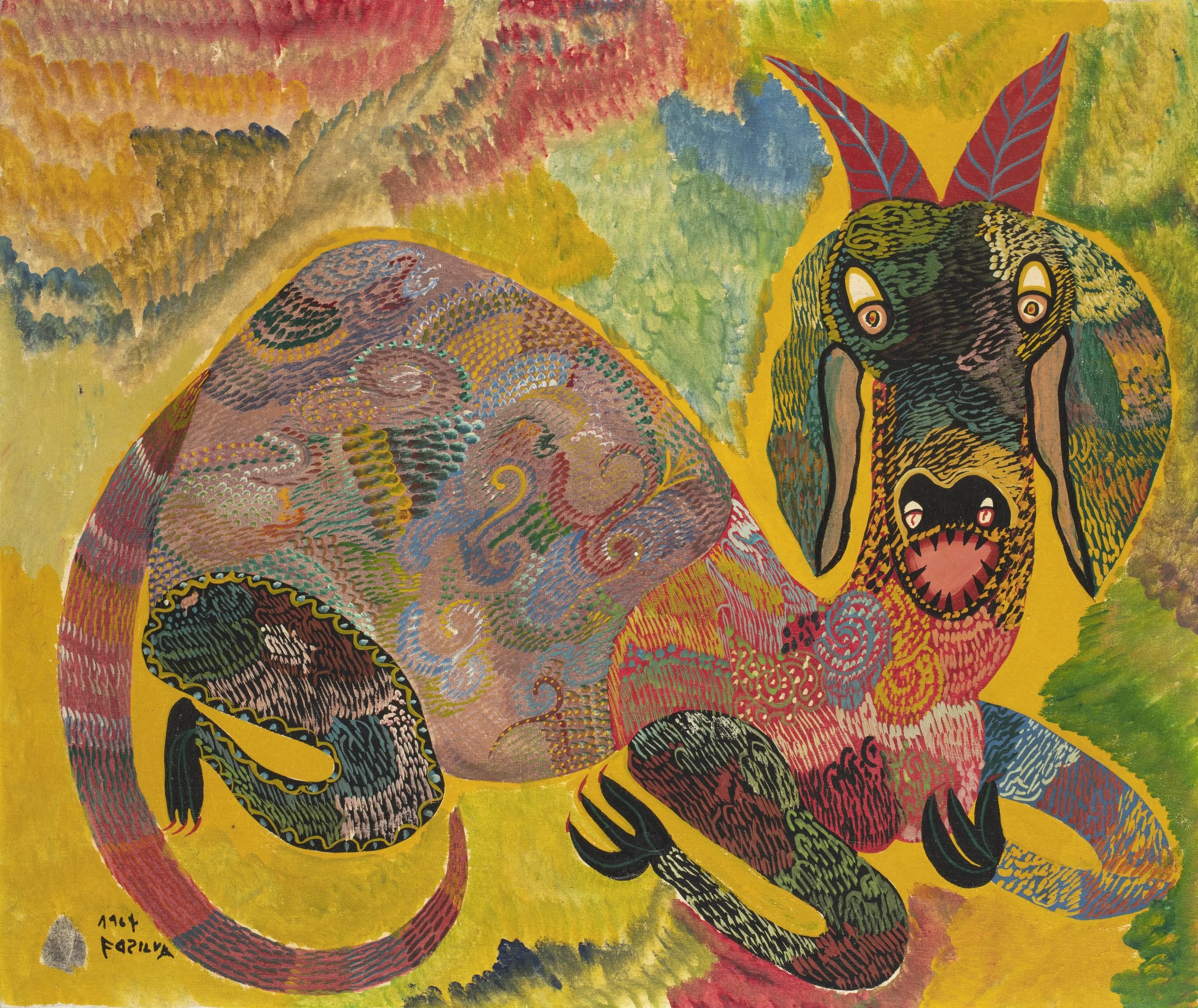 Francisco _Chico_ da Silva, Bélier, 1967, huile sur toile, 50x59,5cm.jpg