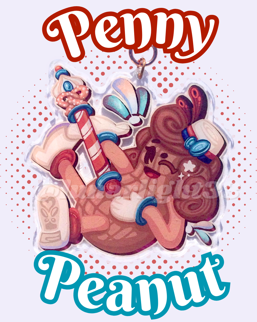 Penny Peanut Keychain