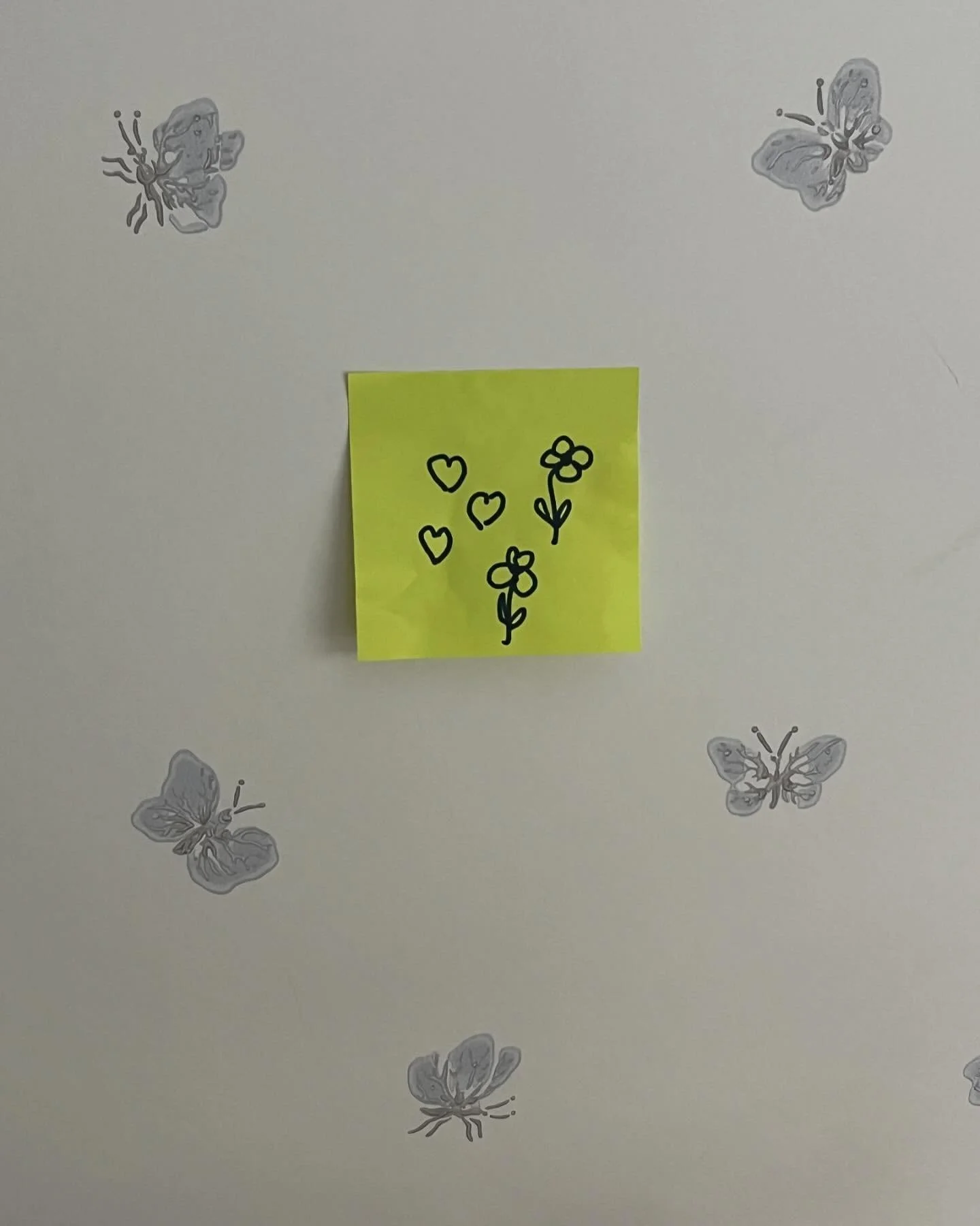 I had a couple of rough days. I started her bed time routine while drowning in my thoughts. A couple of nights before I had drawn a little something on a sticky and had put it in her toothbrush case in her suitcase for a sleepover at grandma&rsquo;s.