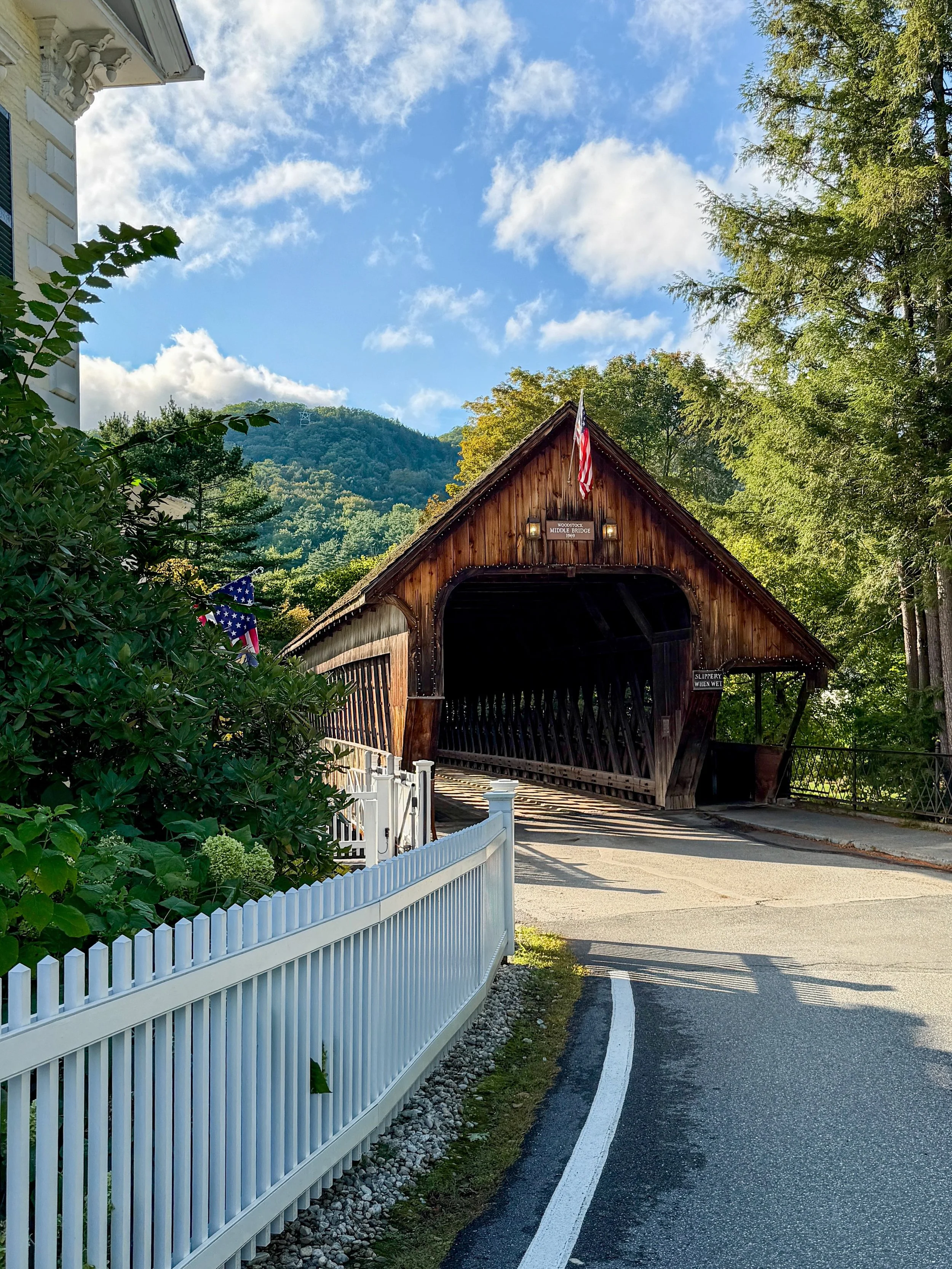 Scenes from another magical September in New England ✨

September is truly a top tier month and this year it felt like it went by faster than usual, but here&rsquo;s to October 🎃 

1. The Historic Middle Covered Bridge in Woodstock, VT 
2. @thedorse