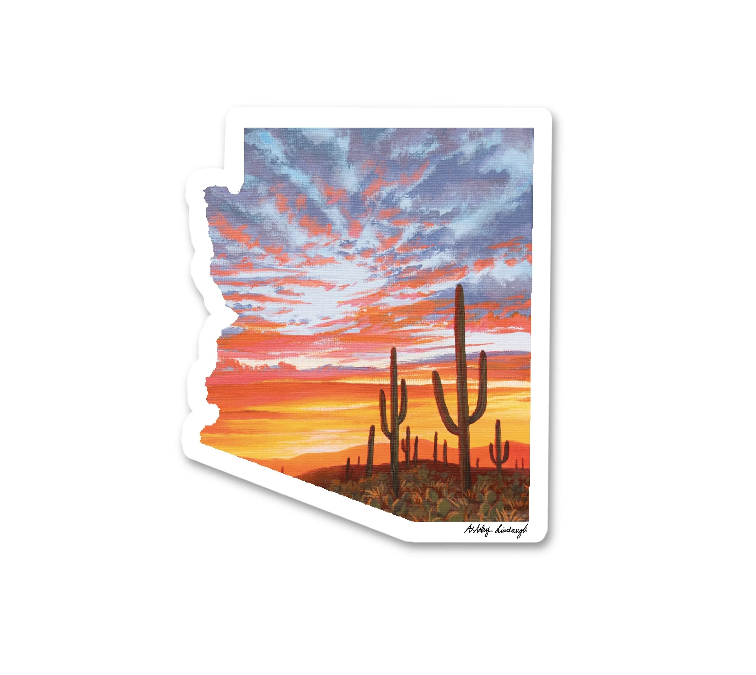 ARIZONA SUNSET PAINTING STICKER