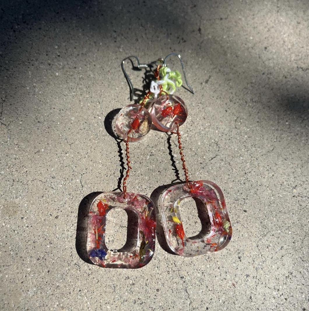Stacked Spring Earrings