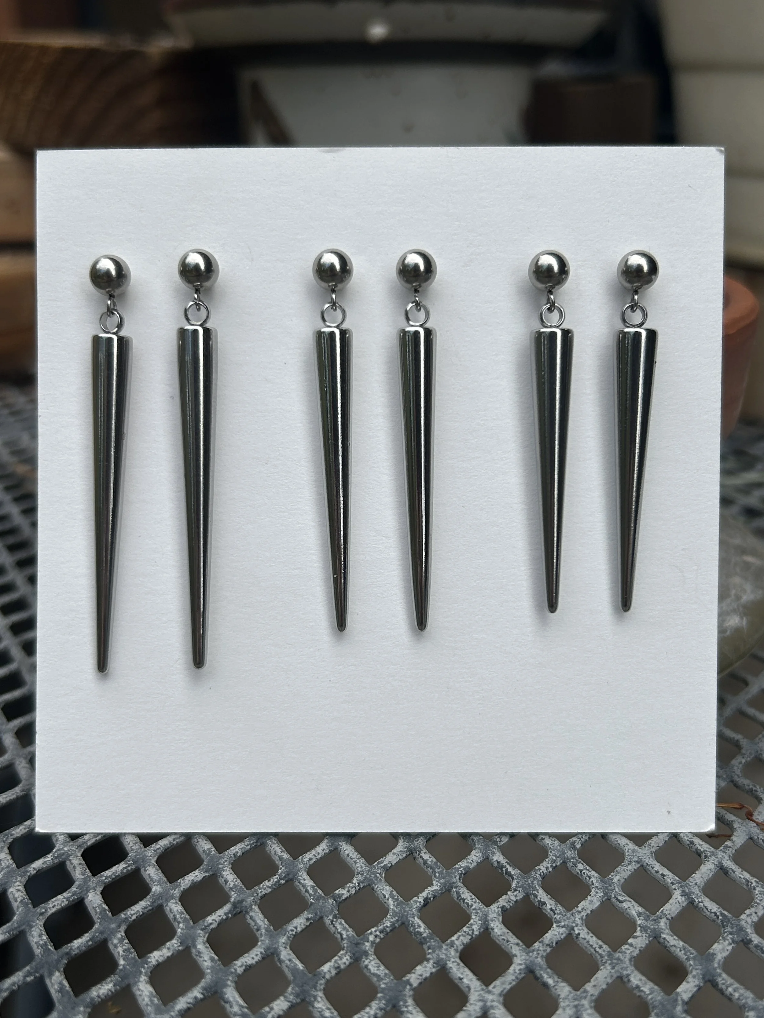 Minimalistic Spike Earrings Pic 1.JPG