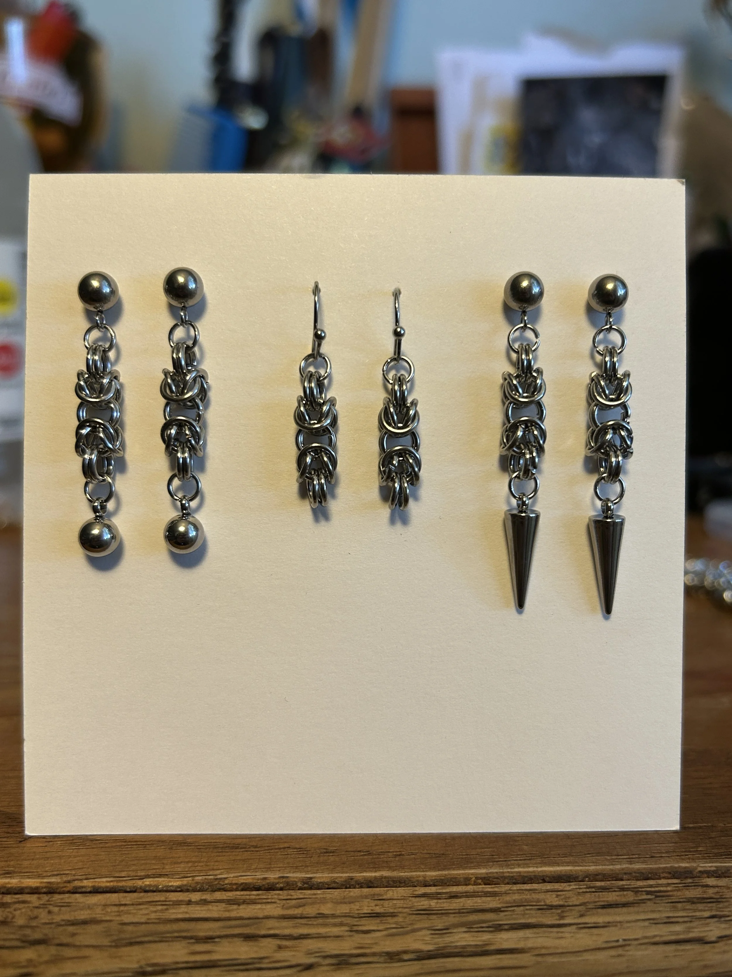 BYZANTINE SPIKE EARRINGS