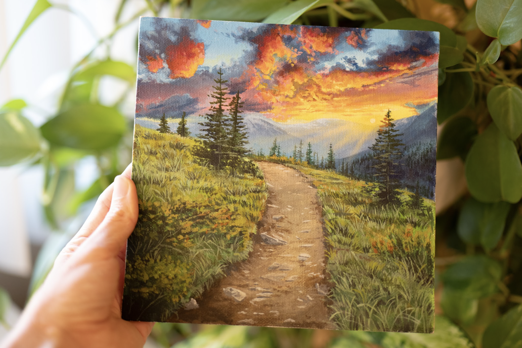 Alpine Trail Original Painting