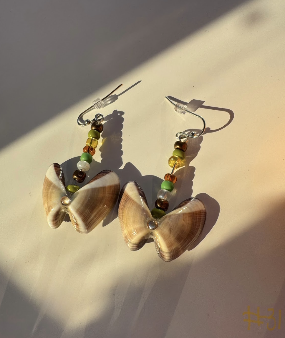 Chic Silver Sea Shell Earrings - #31