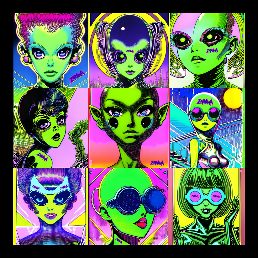 Cosmic Characters Scarf