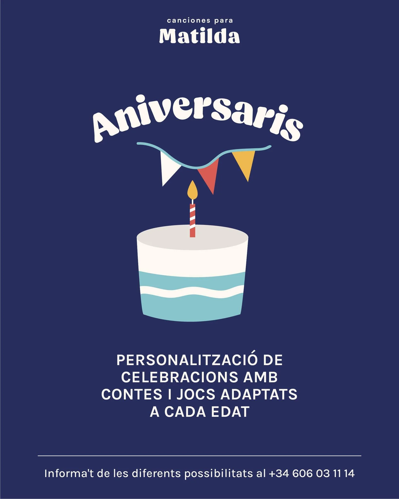 🎉✨ Un aniversari pensat per gaudir, jugar i compartir!

A Canciones para Matilda organitzam celebracions d'aniversari adaptades a les diferents edats, perqu&egrave; infants i fam&iacute;lies puguin viure una experi&egrave;ncia especial en un espai a