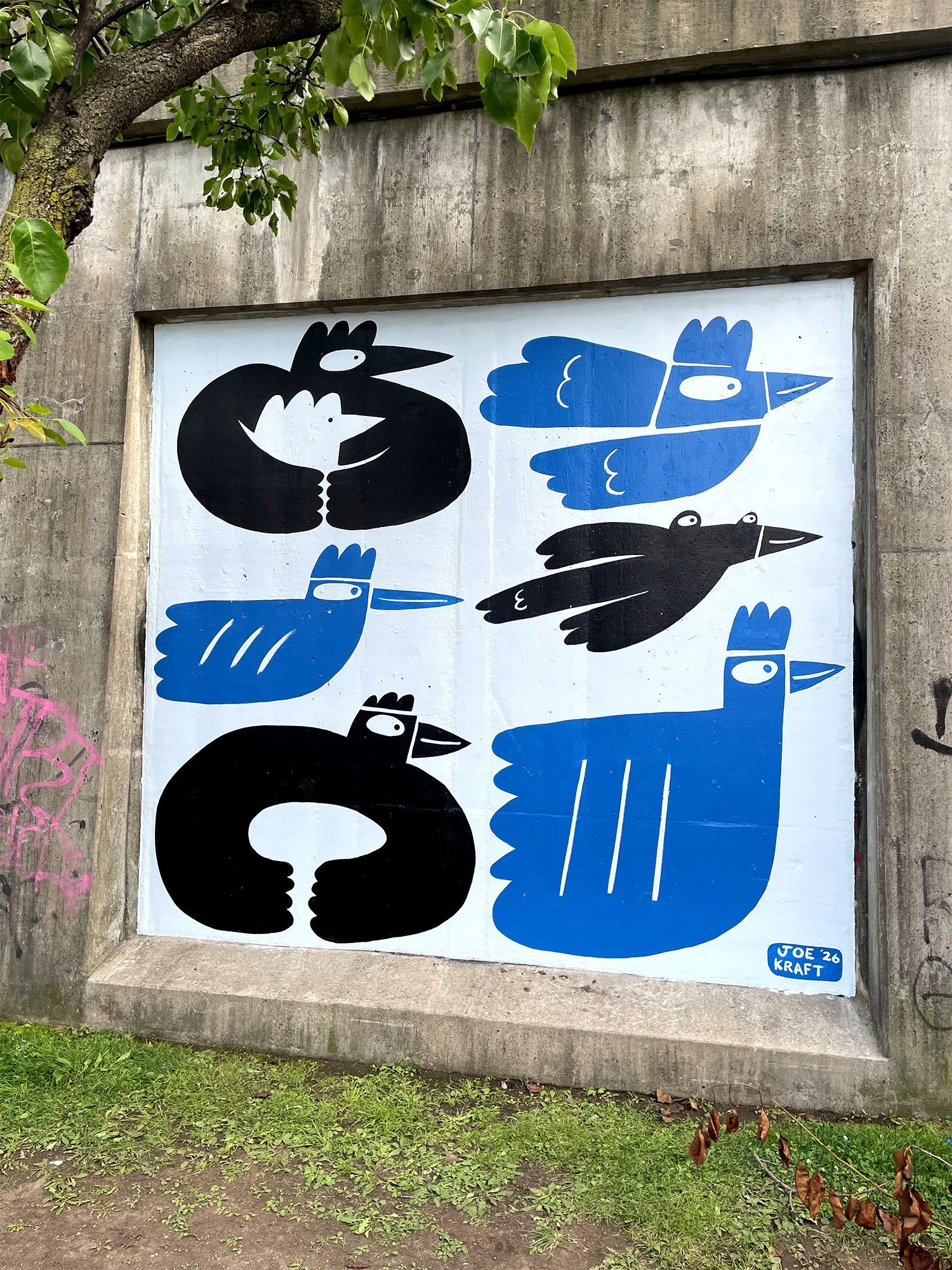 Bird mural