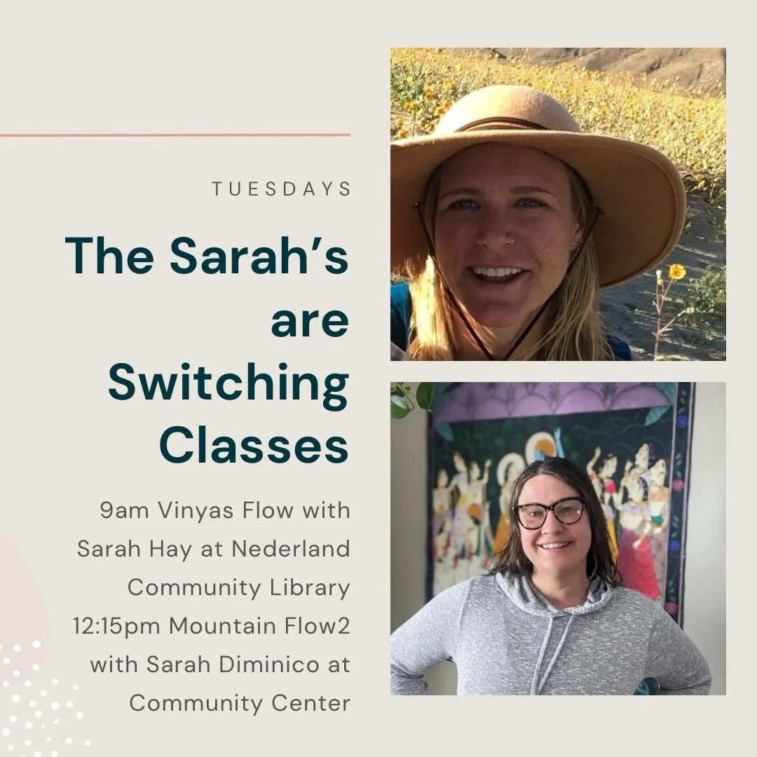Love Tuesdays with Sarah? Not to worry!

It&rsquo;s musical classes over here and the Sarah&rsquo;s are swapping class times.

Practice with @shmay6 and enjoy her creative flows and witty jokes now at 9am at the Nederland Community Library.
@sarahkat