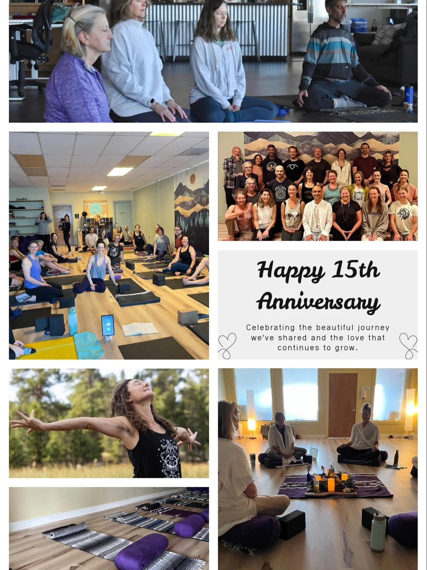 15 years of Tadasana Mountain Yoga! 

A yoga community rooted in Nederland &mdash; the mountains, the people, the pace of life up here. 

We&rsquo;re still here. We&rsquo;re still moving. And we are so ready to celebrate.

This Wednesday, April 15th,