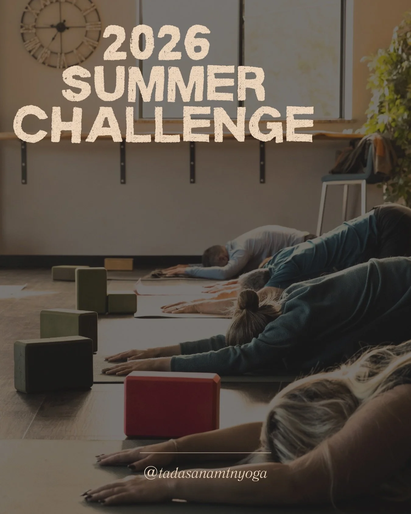 Summer challenge is back! June 1st - August 31st

For every 5 classes you attend, you are entered into monthly drawings. Just go to class and we&rsquo;ll keep track for you! 

Prizes include Tadasana swag, a free massage, or a free private yoga class