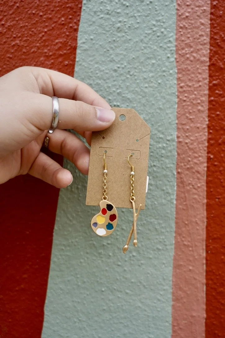"PAINTED" EARRINGS