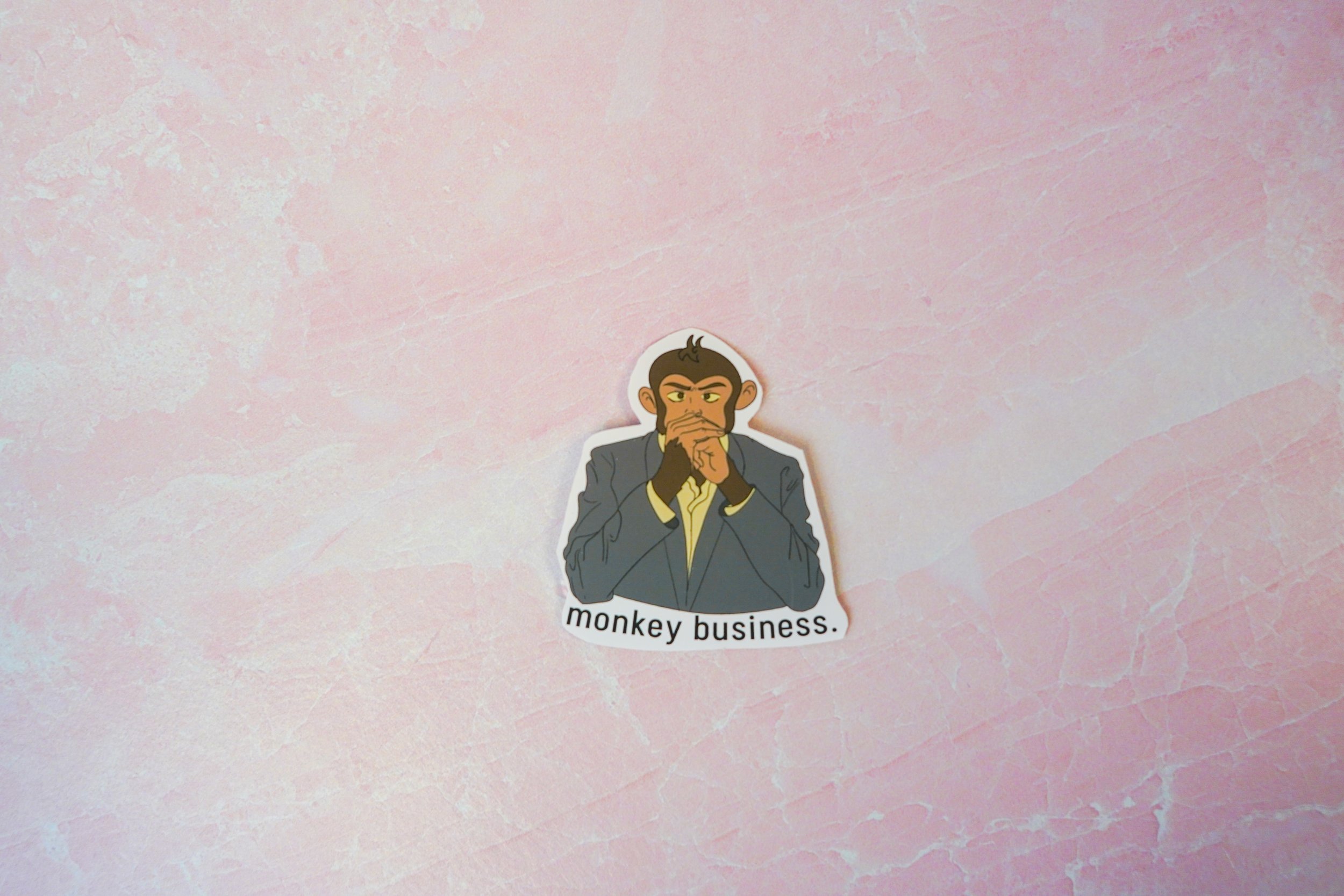 Monkey Business Sticker