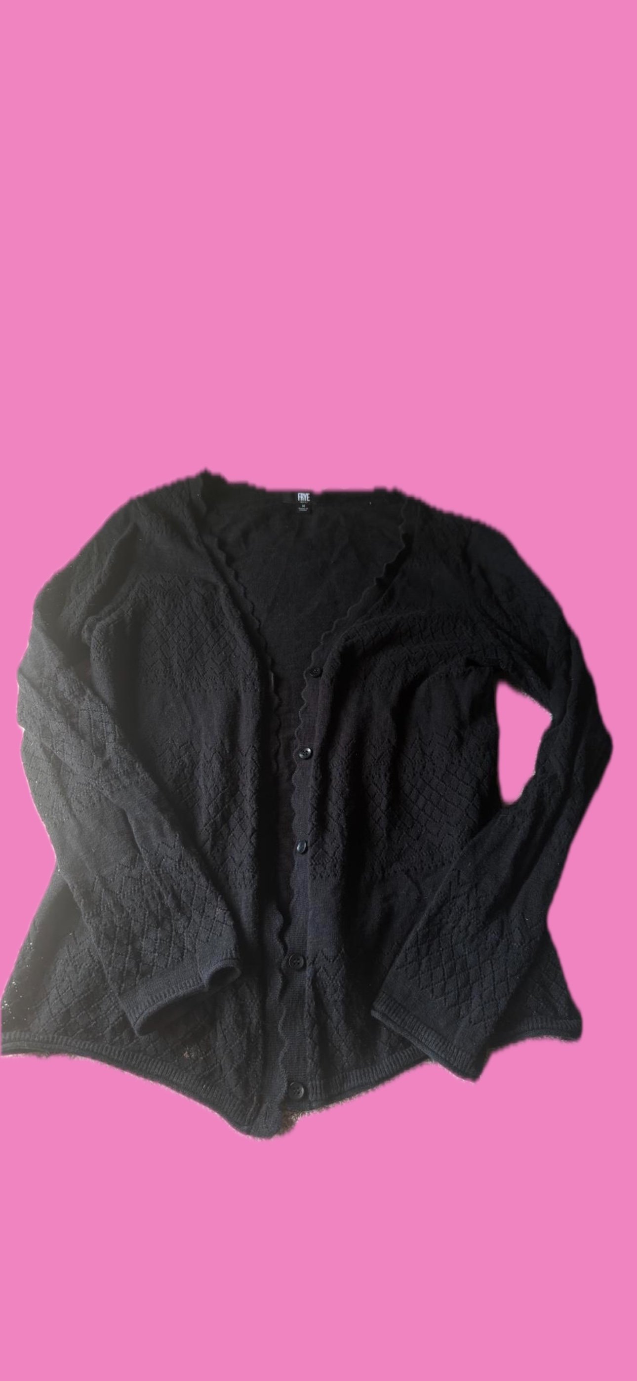 frye black cardigan .JPG