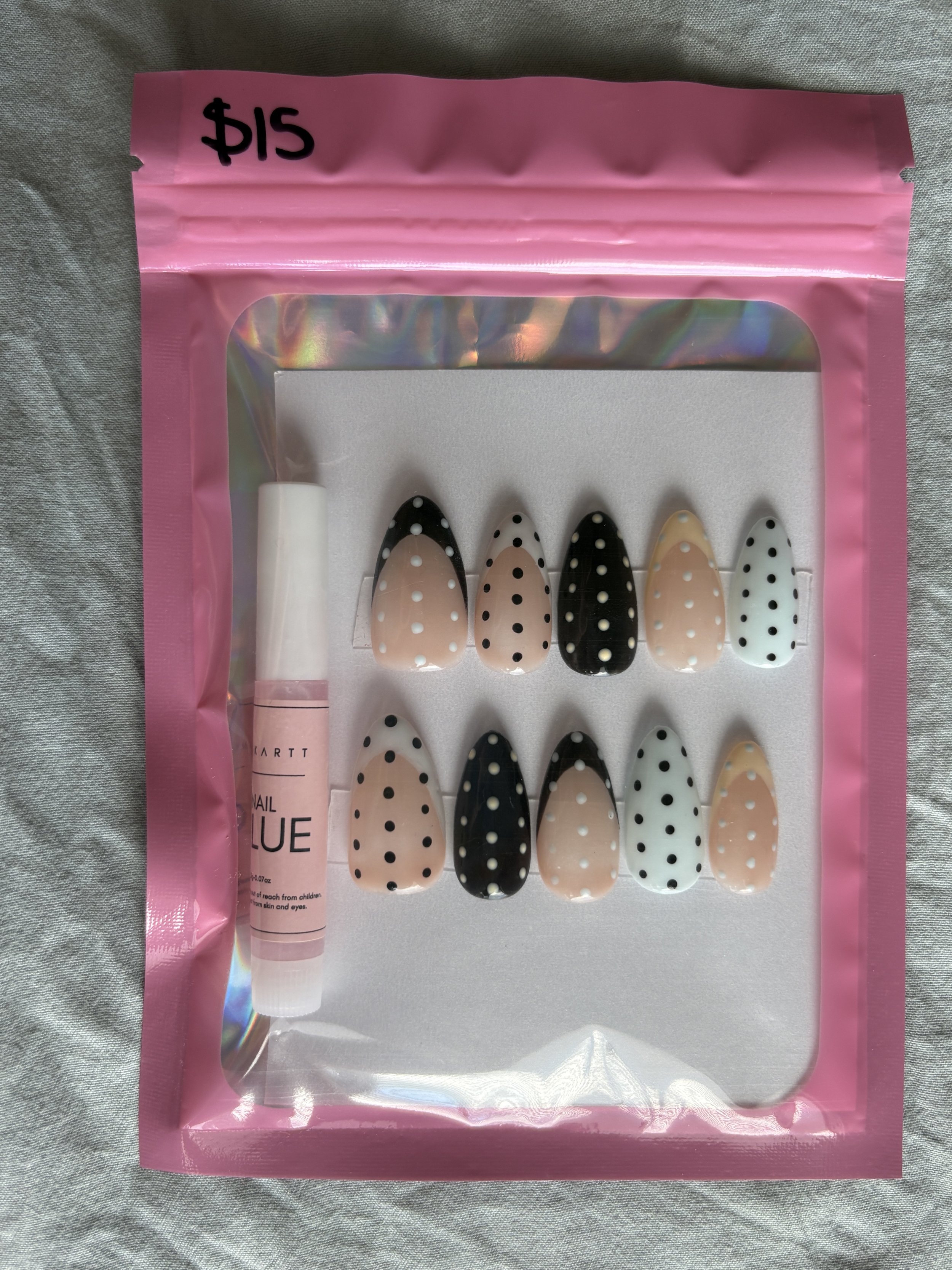 MULTI COLOR POLKA DOT NAILS