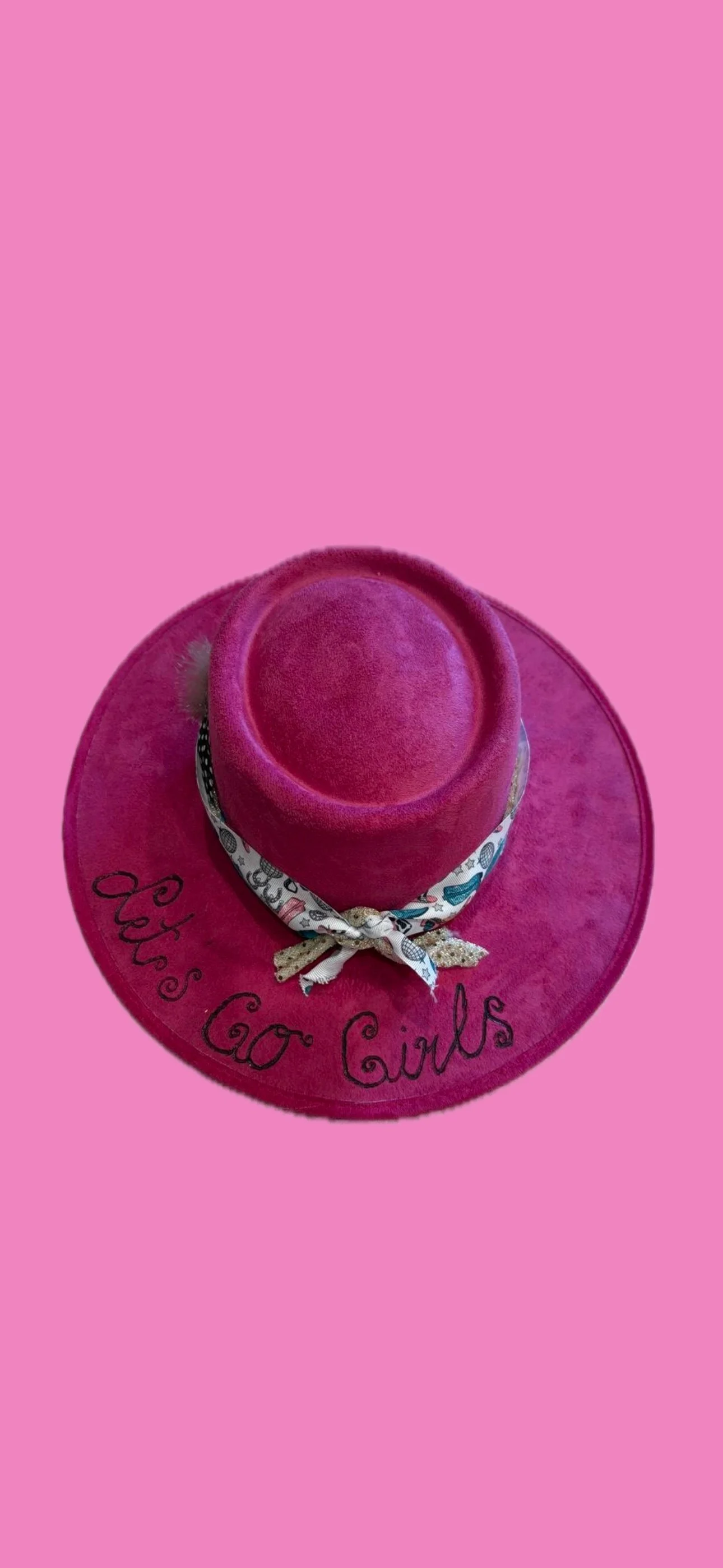 cowgirl hats- pink lets go girls .JPG