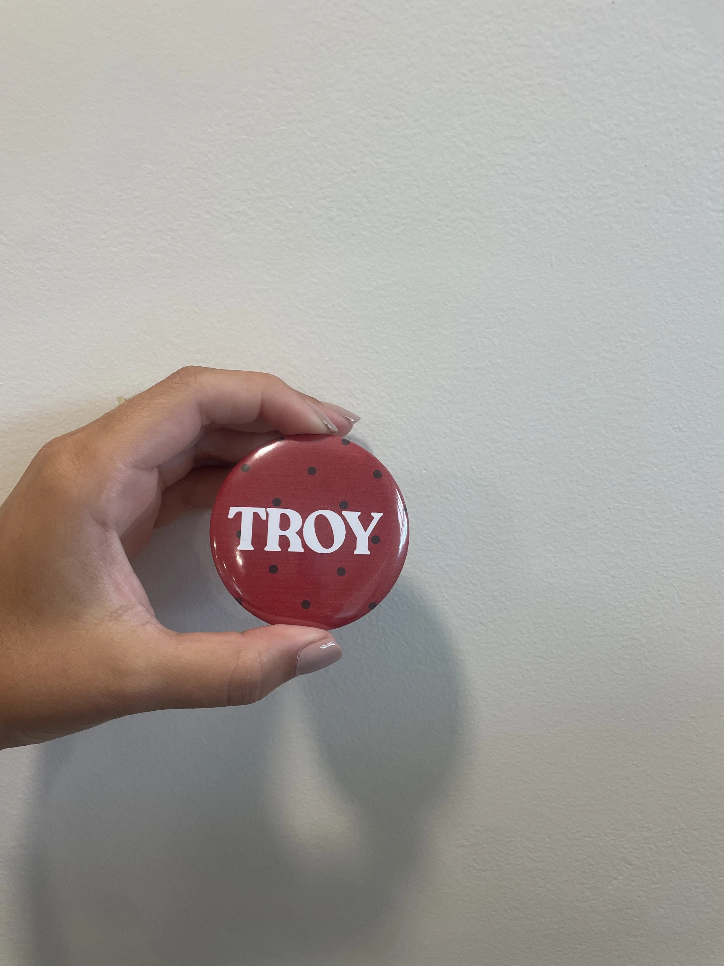 RED TROY BUTTON