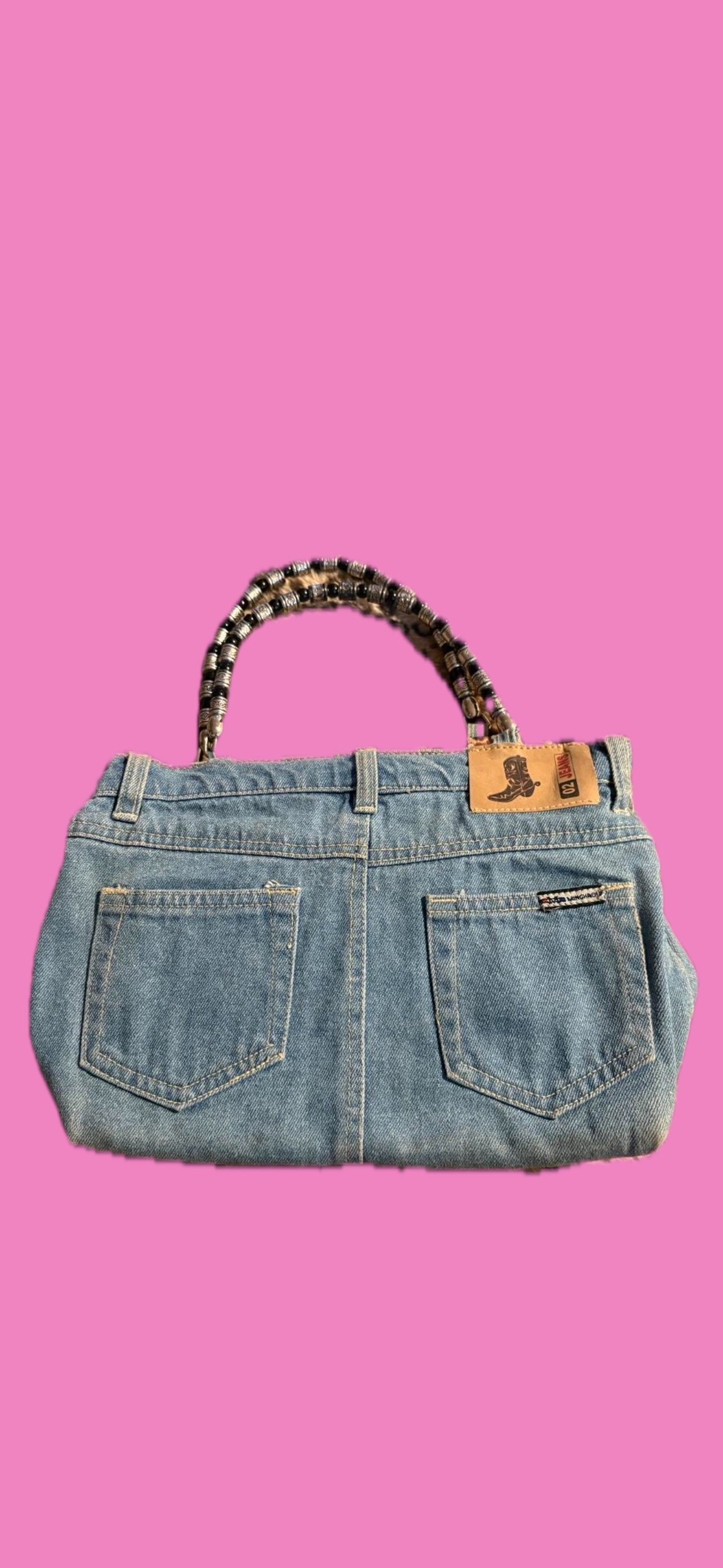 Y2K DENIM HANDMADE HANDBAG