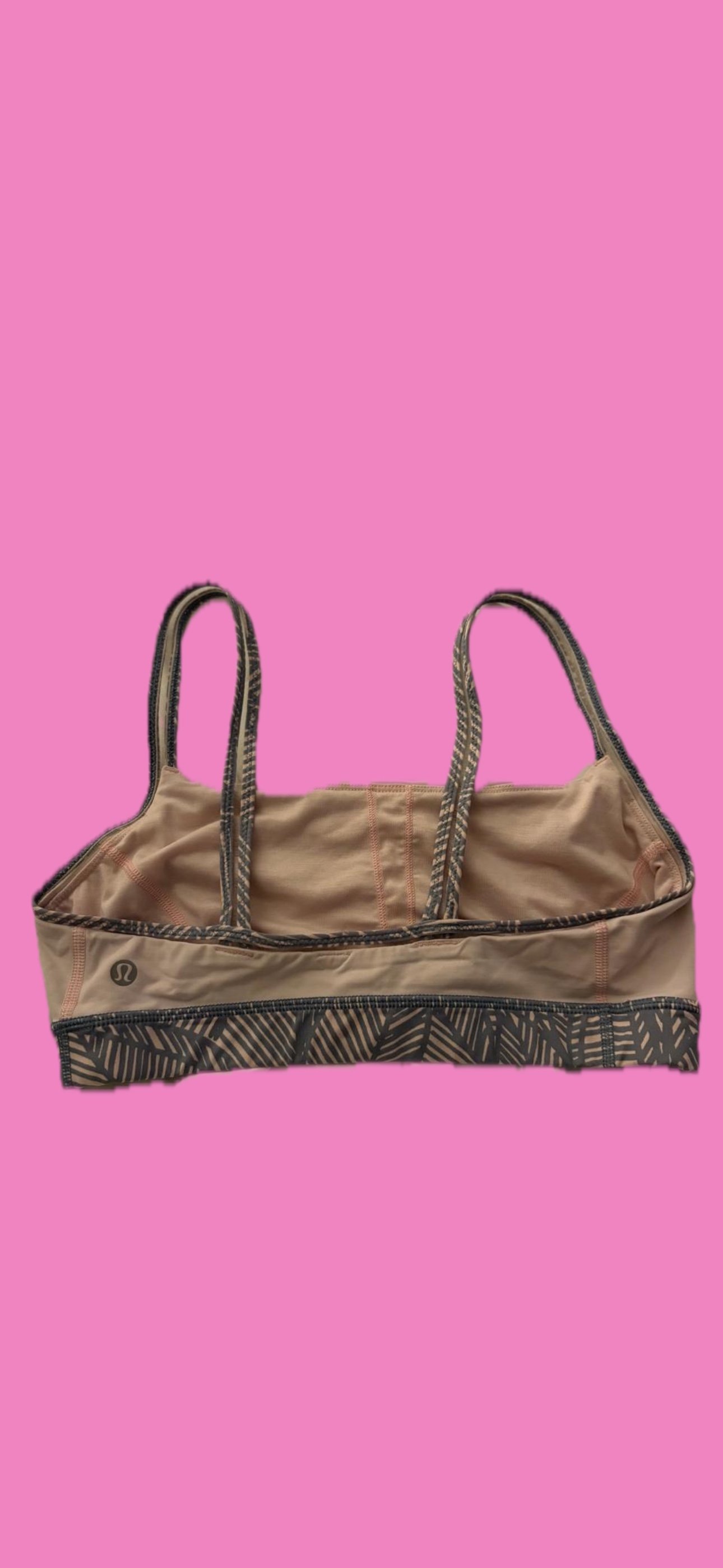lulu lemon tops -size 8 pink sports bra .JPG
