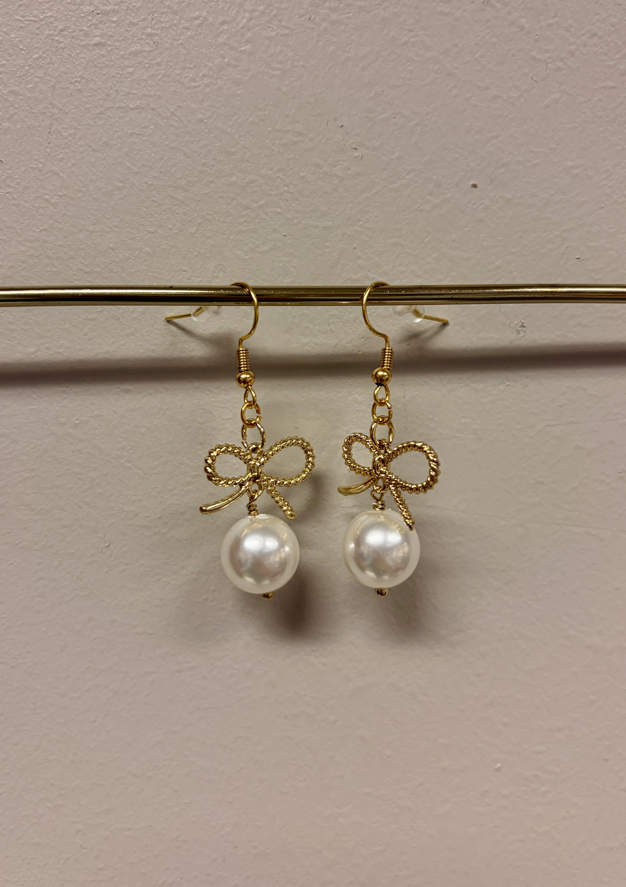 Gold Pearl and Bow Earrings.jpg