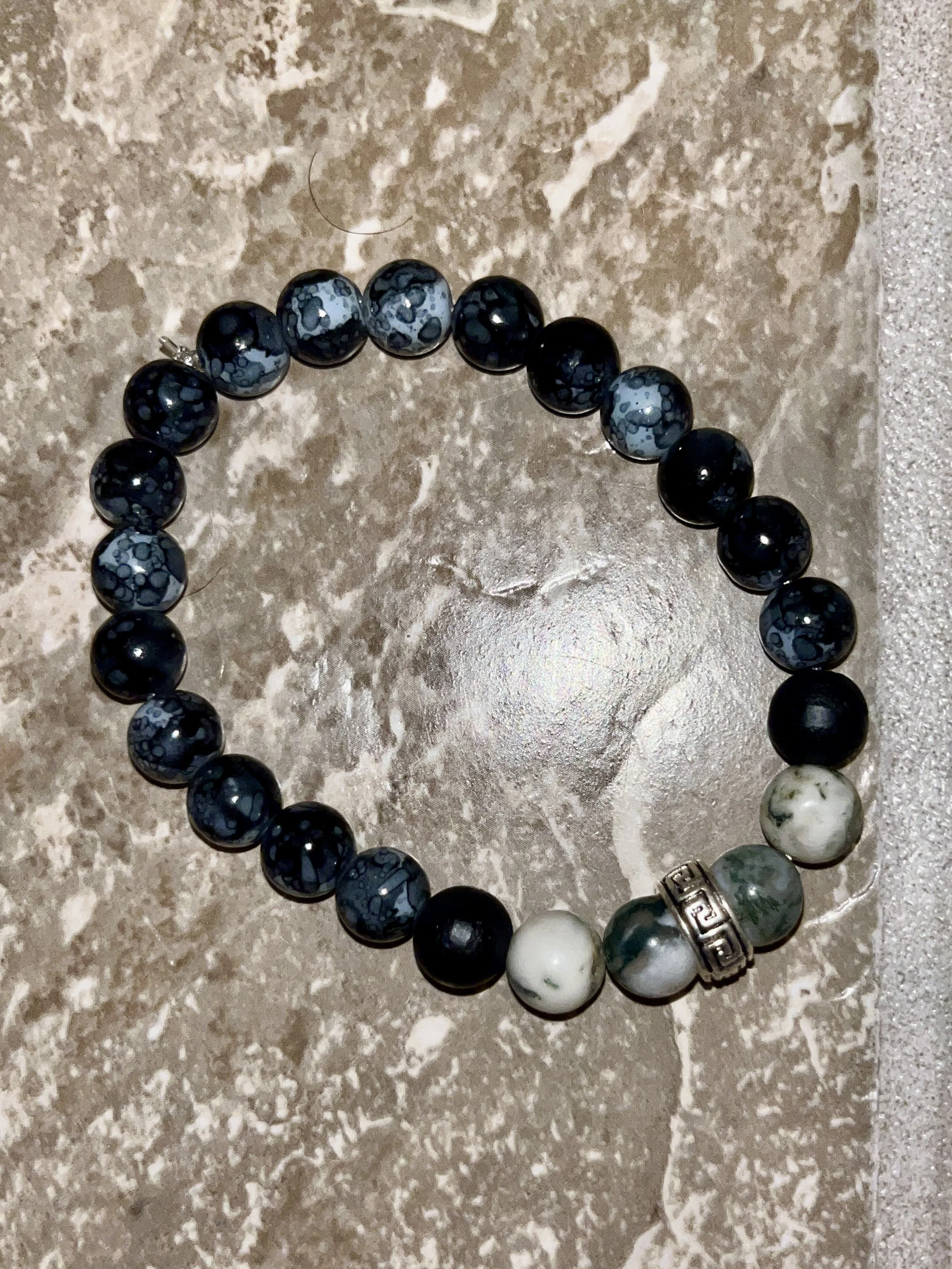 Black marble bracelet (green marble).jpg