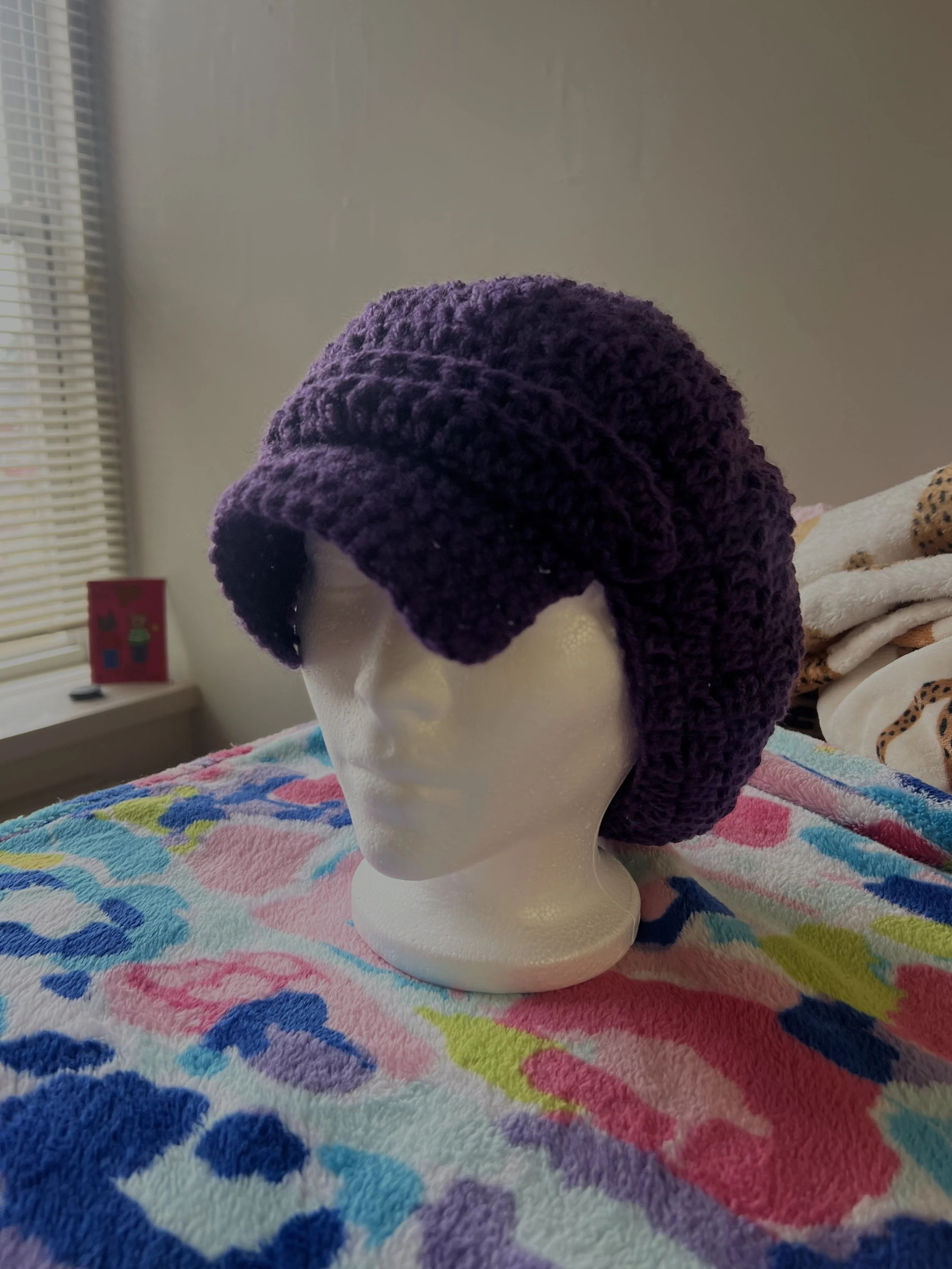 CROCHET NEWSBOY CAP