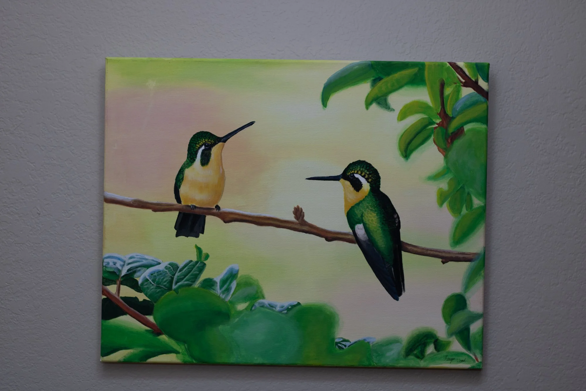 HUMMINGBIRD PAINTING