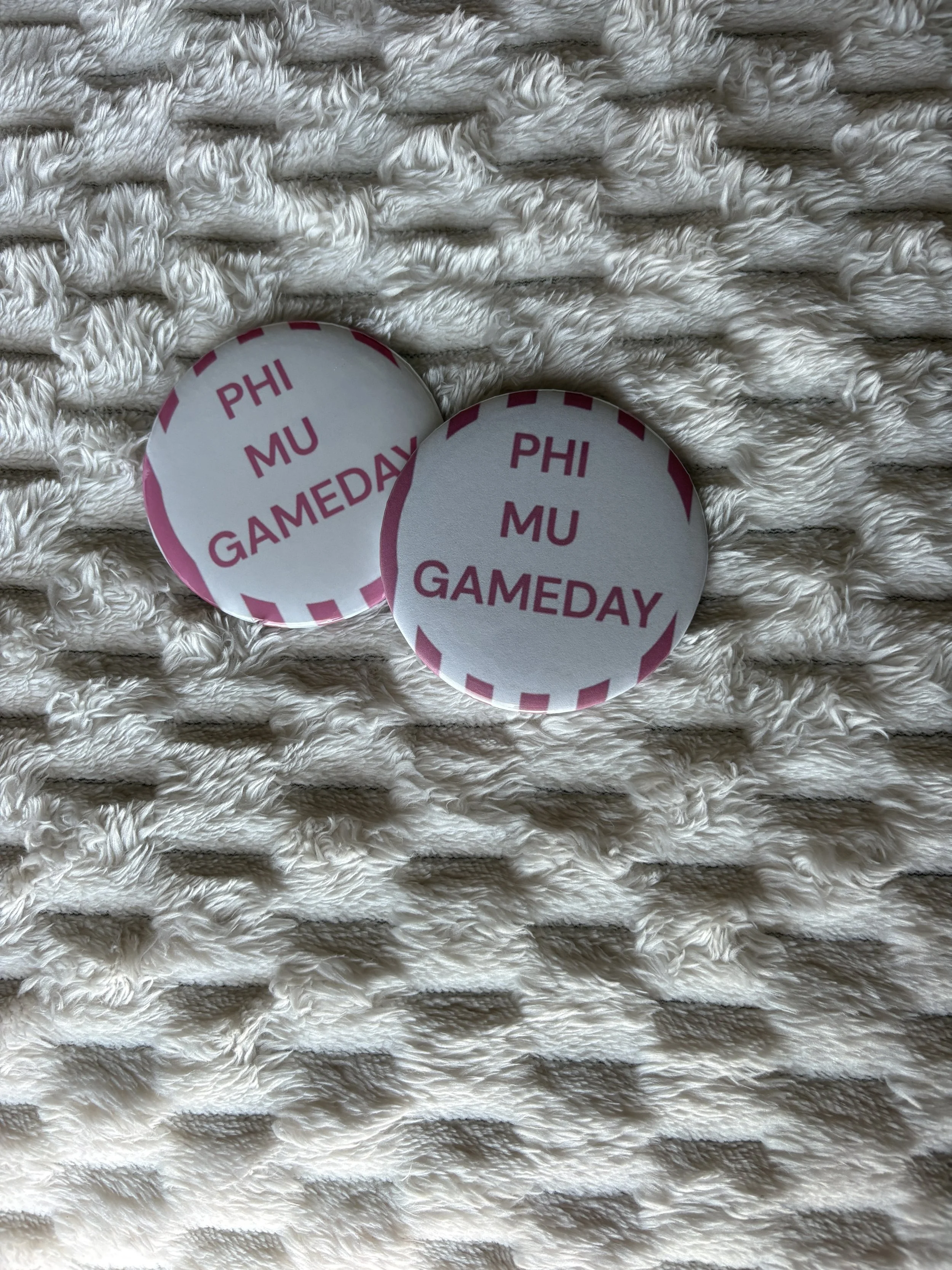 PHI MU GAME DAY BUTTON