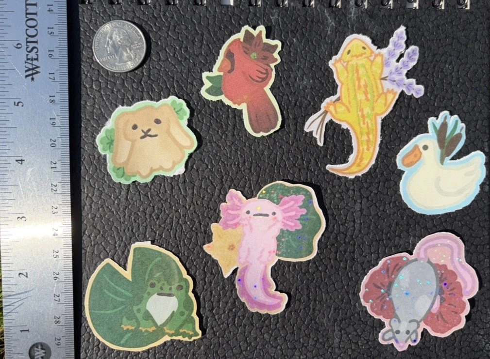 VARIOUS SMALL ANIMAL STICKERS