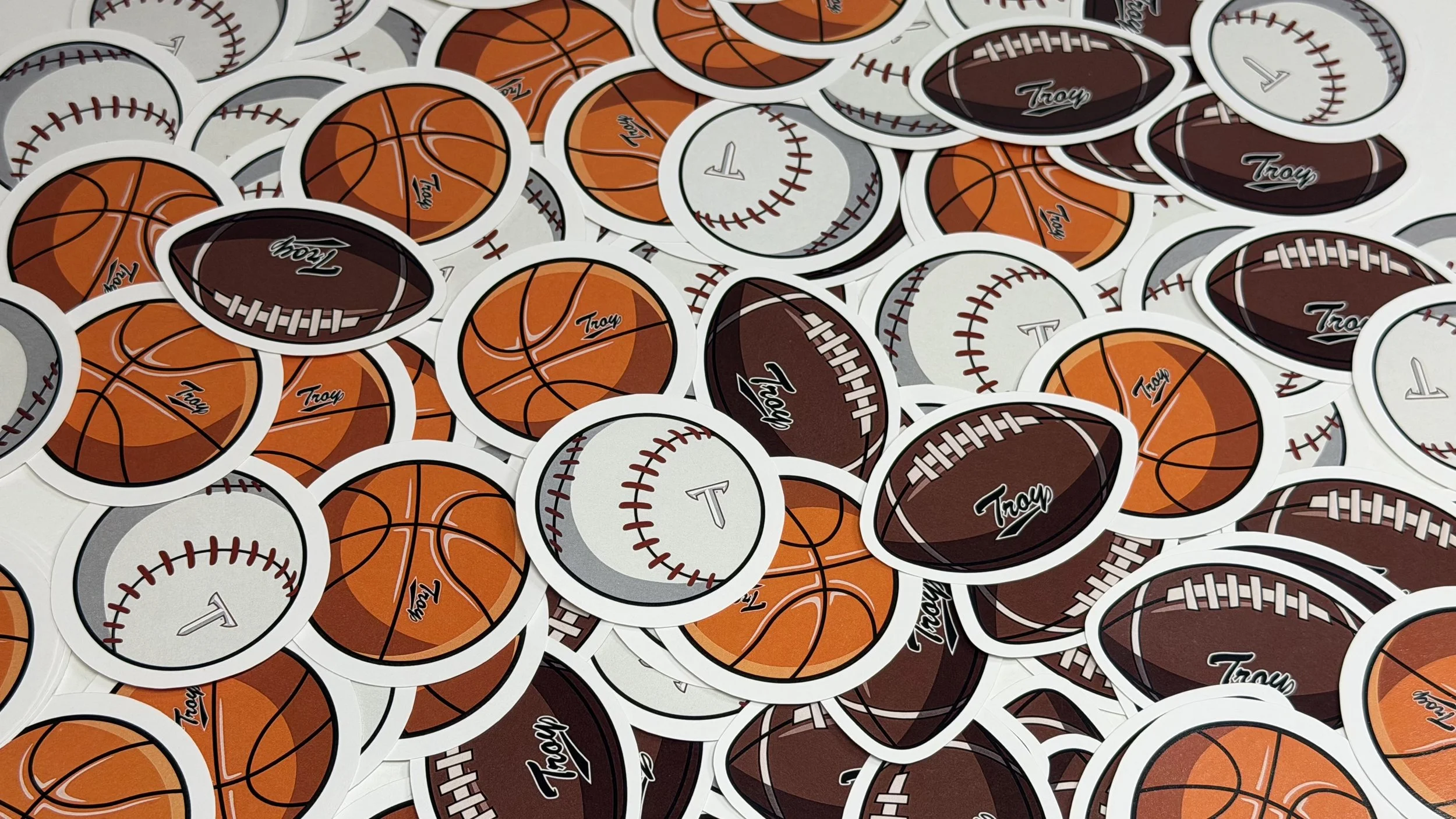 TROY SPORTS STICKERS